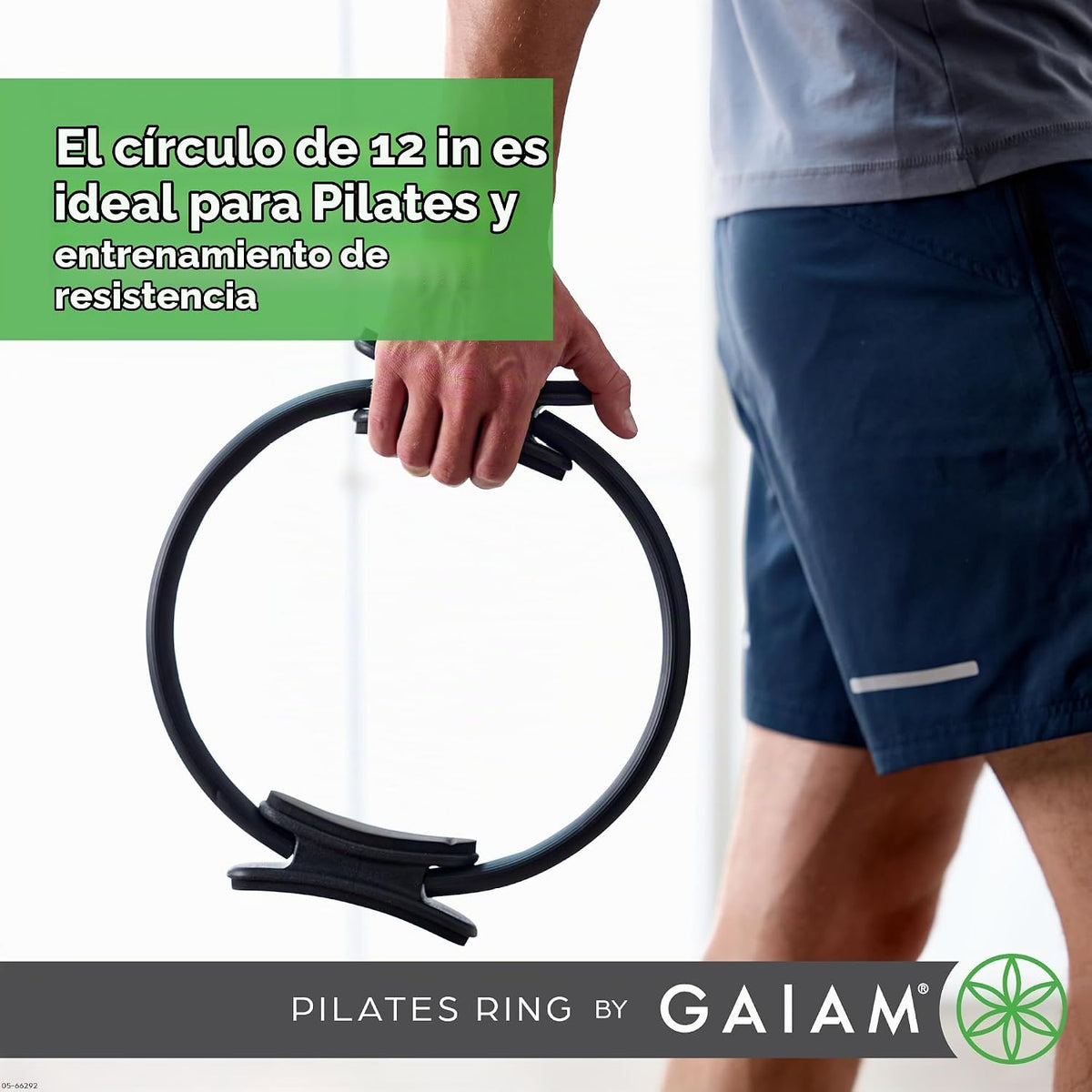 Gaiam Anillo de Pilates Fitness Circle, Tonificación de brazos, pie...