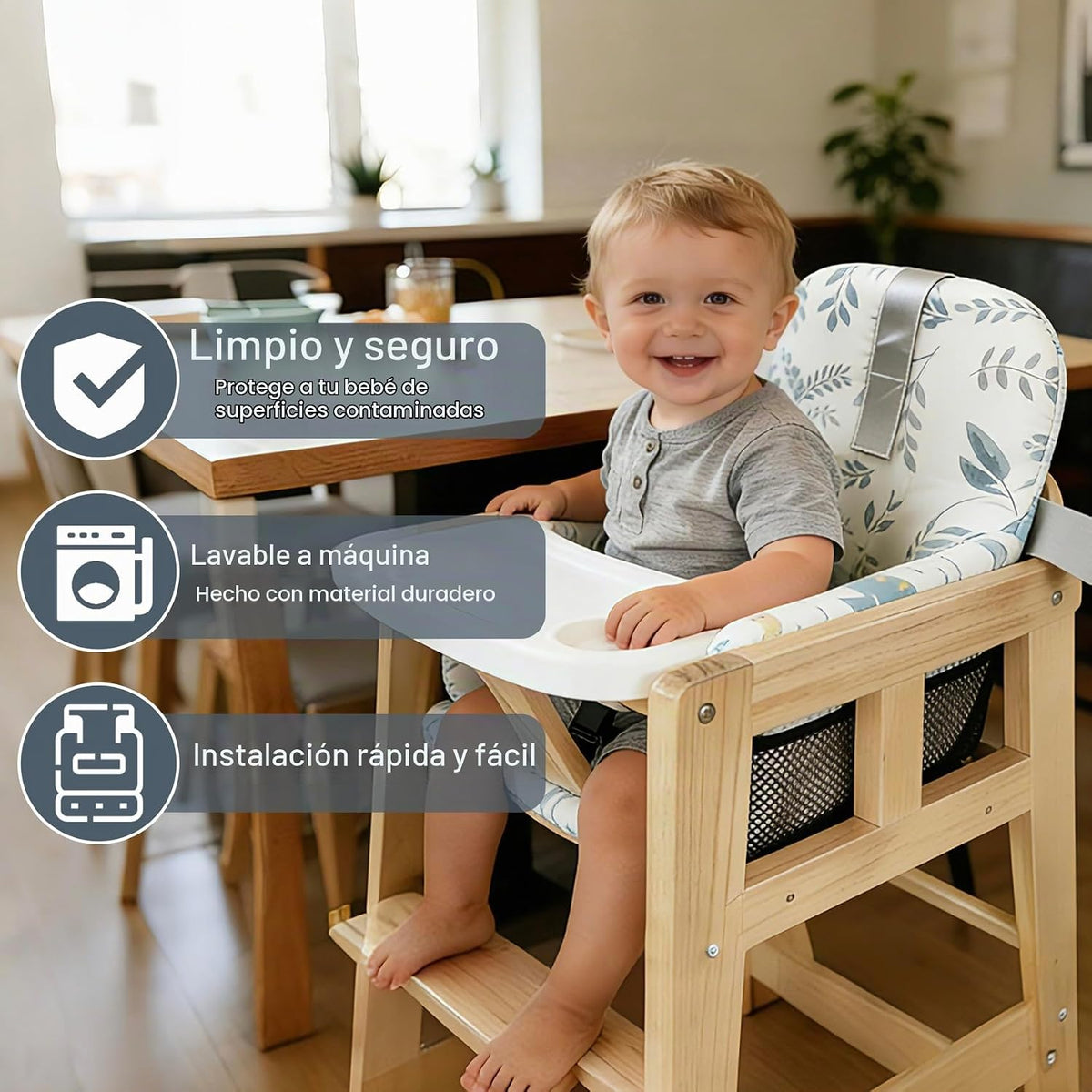 Funda de asiento de carrito de compras para bebé niña y niño, funda...