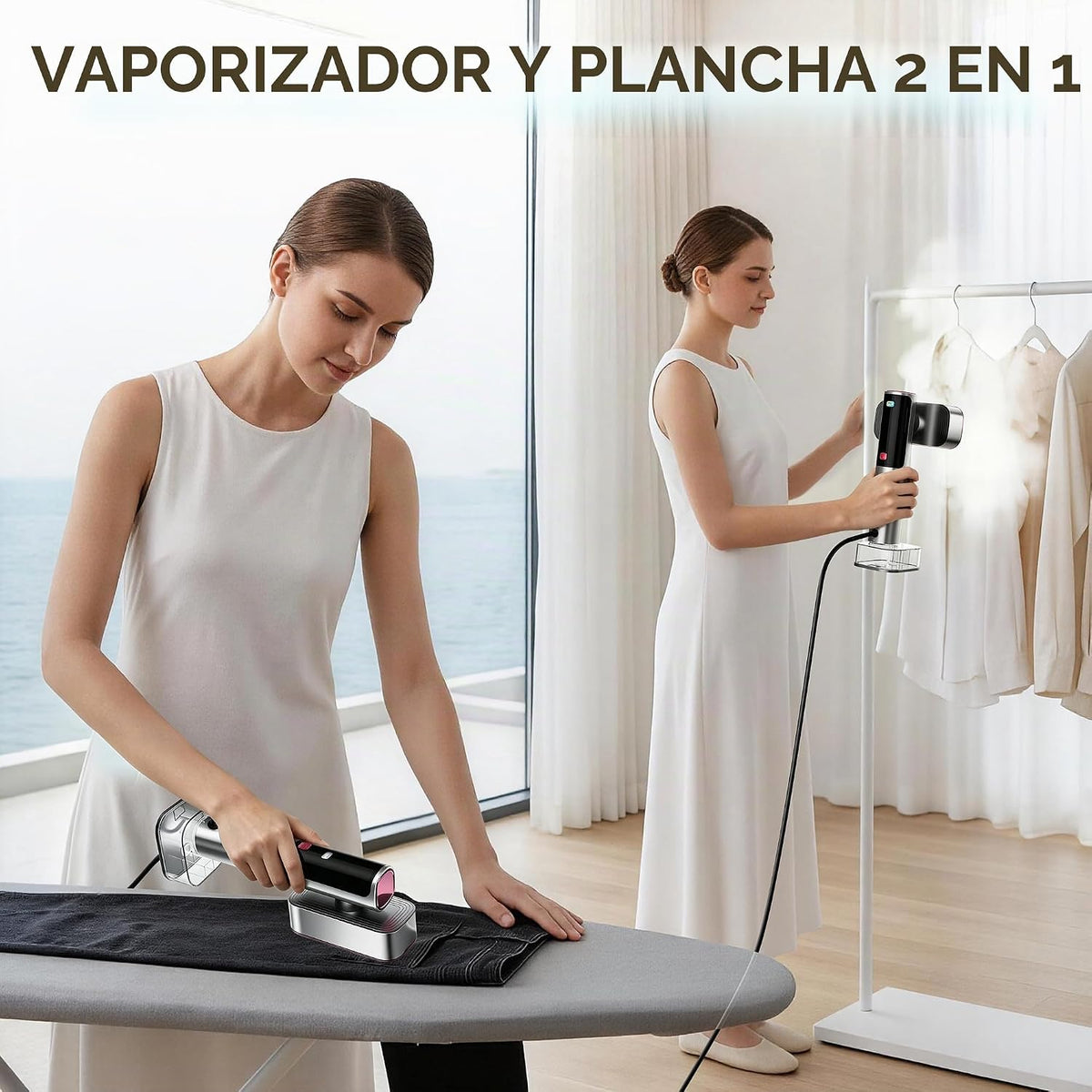 FluSing Vaporizador de Viaje para Ropa, Vaporizador y Plancha portá...