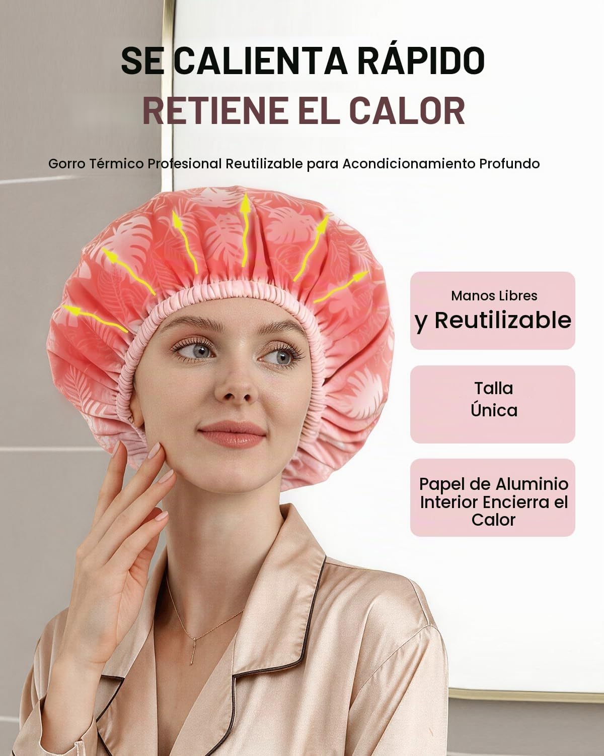 YIZIJIZI 2 tapas térmicas para el cabello de acondicionamiento prof...