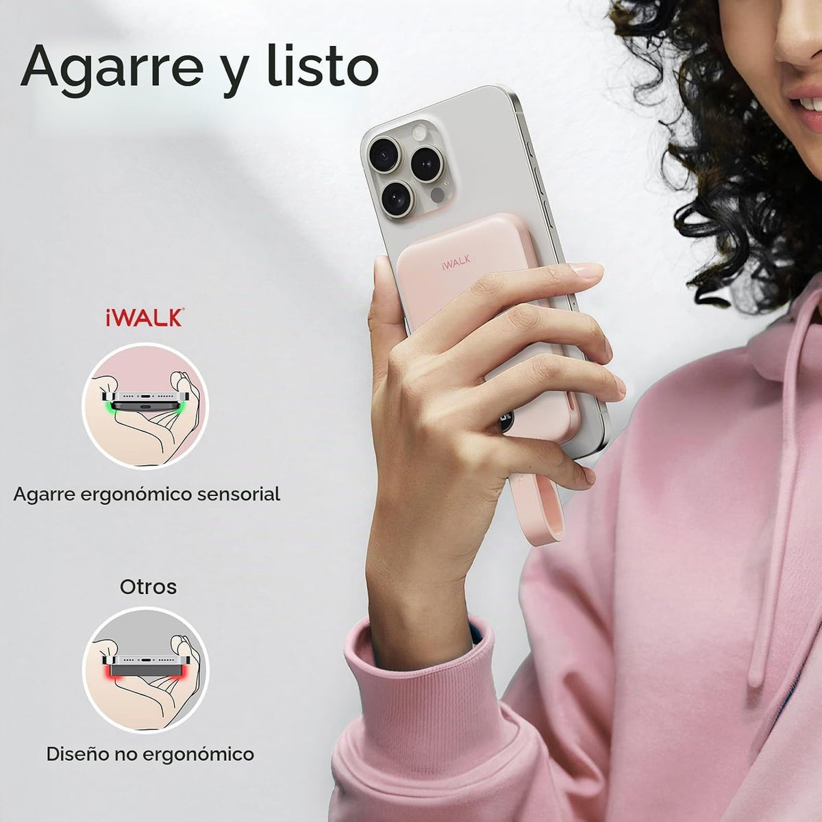 iWALK Banco de energía magnético de 10000 mAh, cargador portátil in...