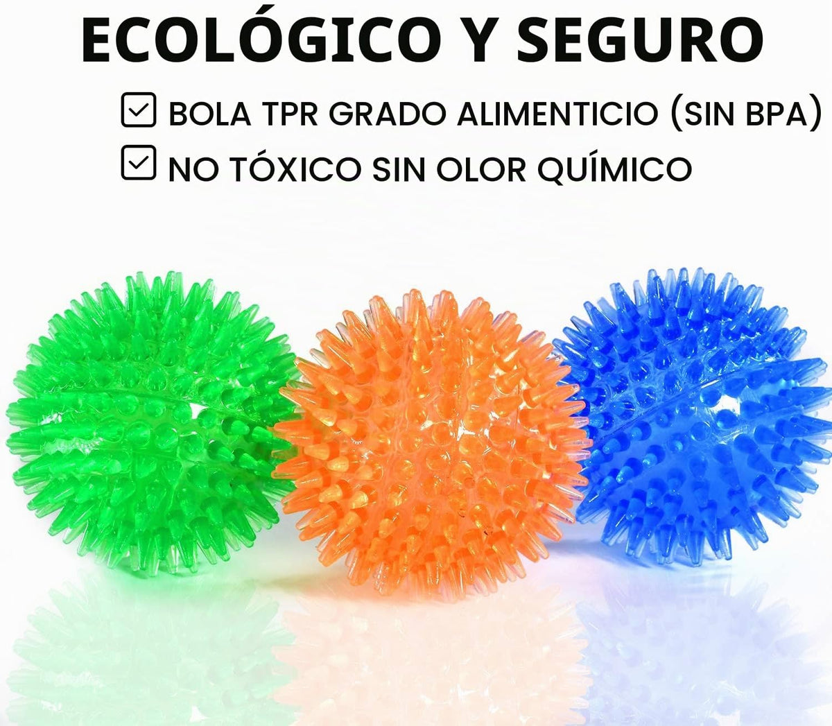 SHARLOVY Bolas chirriantes para perros pequeños, bolas de goma para...