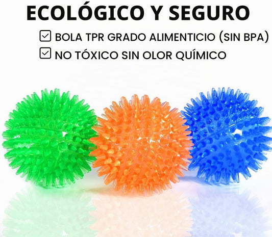 SHARLOVY Bolas chirriantes para perros pequeños, bolas de goma para...
