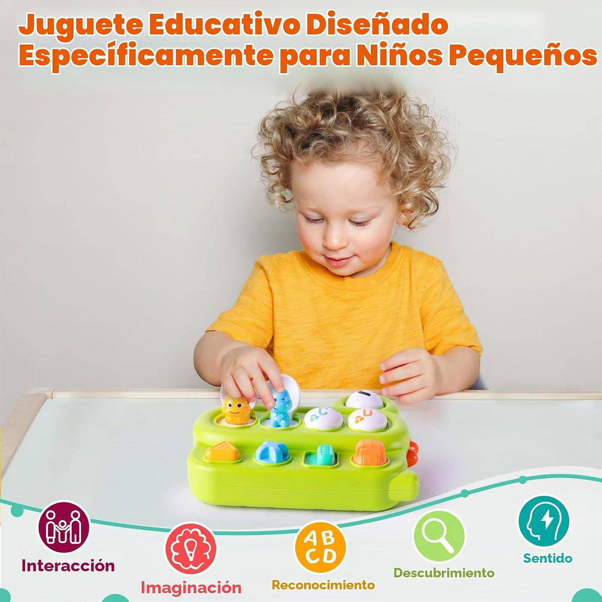 Tovol Zerky Causa y Efecto Pop Up Dinosaurio Juguete para niños de...