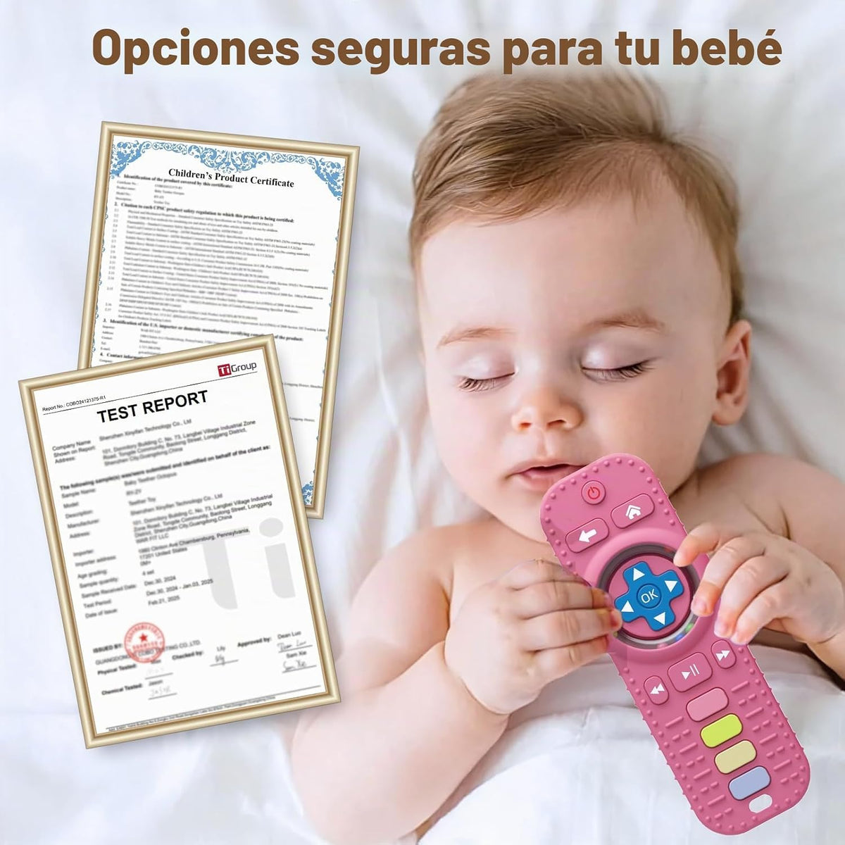 Juguetes de dentición para bebés, control remoto de TV, mordedor, j...