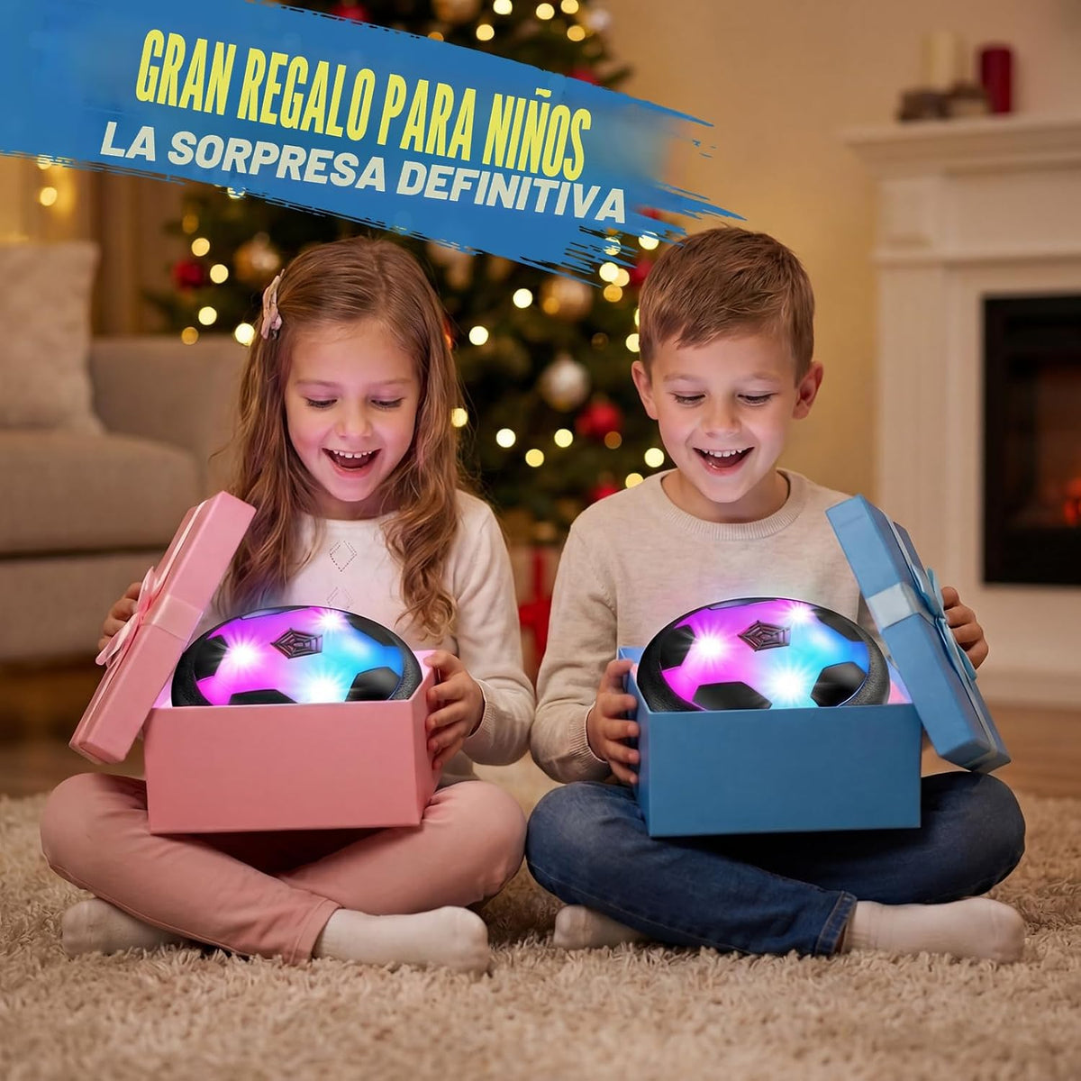 HopeRock Pelota de Fútbol Flotante Juguetes para Niños y Niñas de 3...