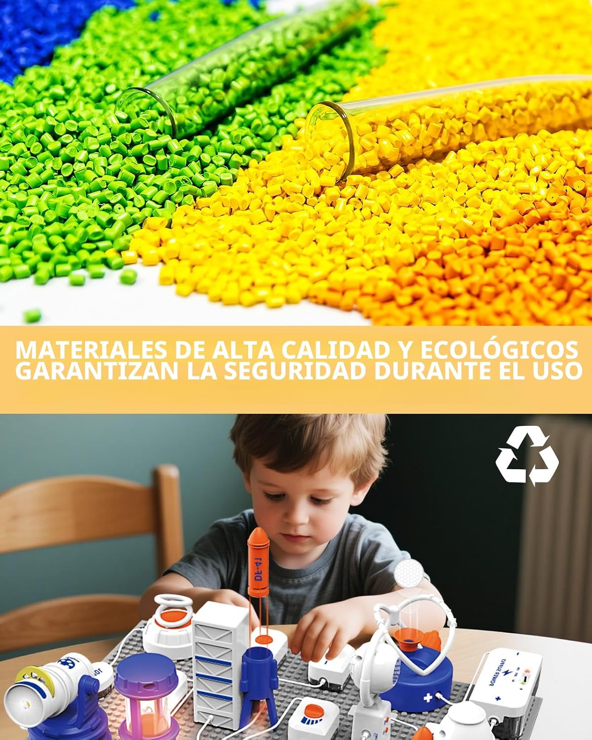 Kits de ciencia STEM para niños, kit de exploración de electrónica,...