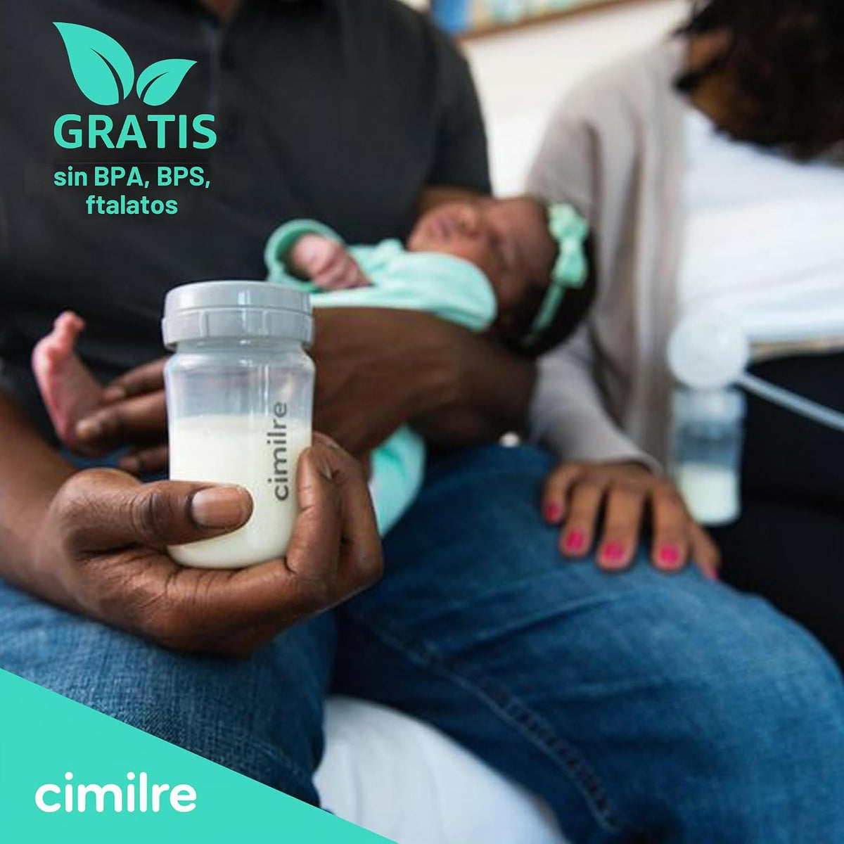 Cimilre P1 Kit de extractor de leche eléctrico doble portátil | Dis...