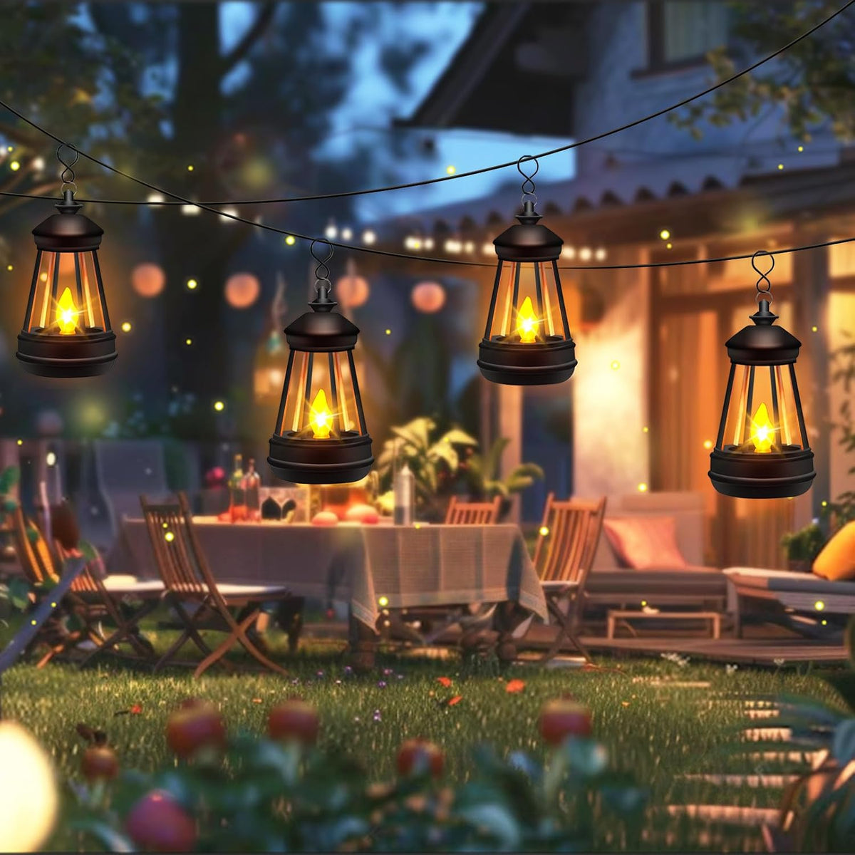 Mini faroles solares de repuesto para estatuas al aire libre, reemp...