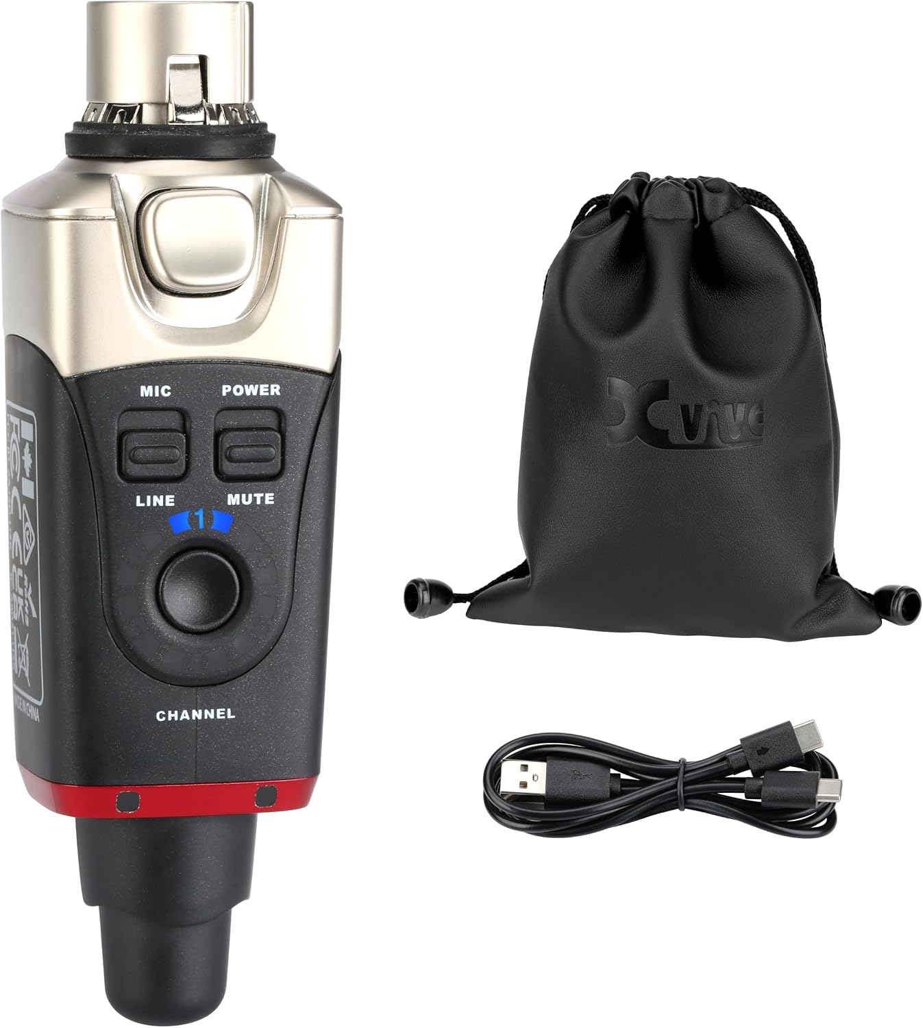 Xvive U35 Sistema de Micrófono Inalámbrico Transmisor 5.8GHz Transm...