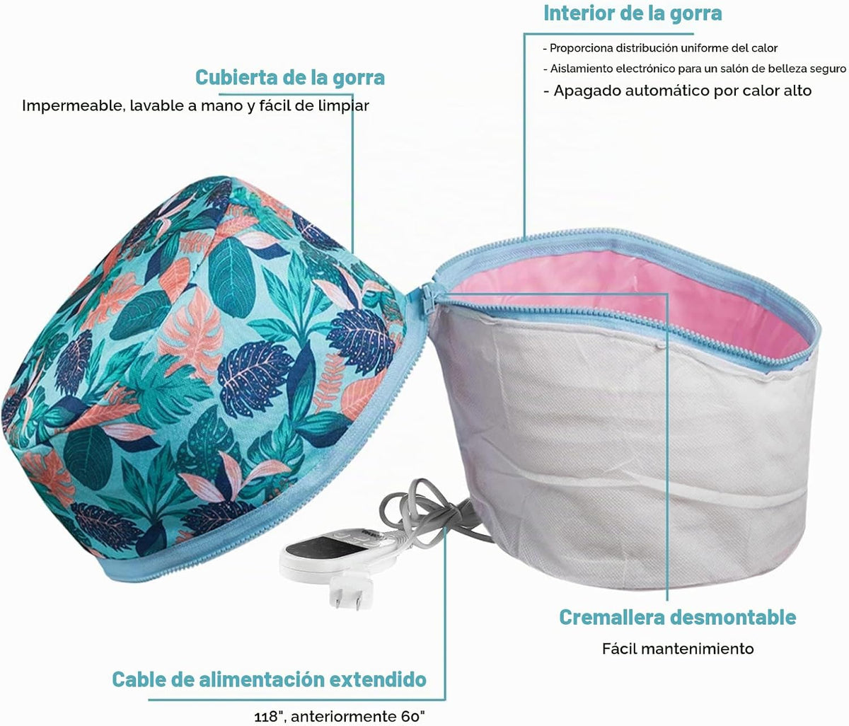 VICARKO - Vaporizador para cabello para acondicionamiento profundo,...
