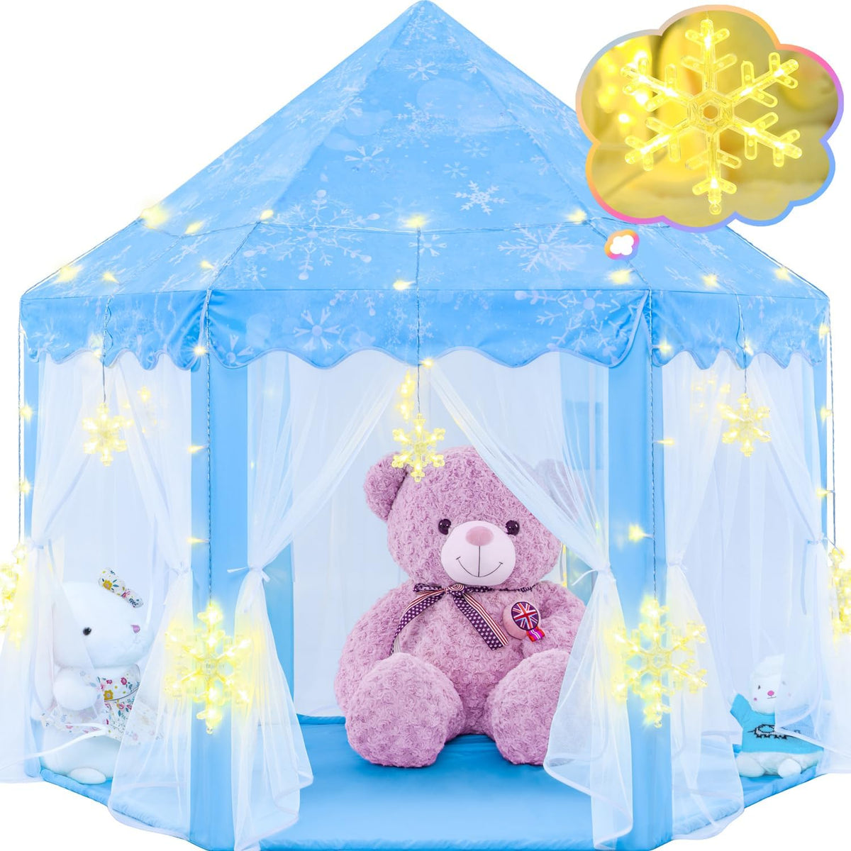 EVOIONOS Tienda de Princesa Frozen para Niñas, Tienda de Juego con...