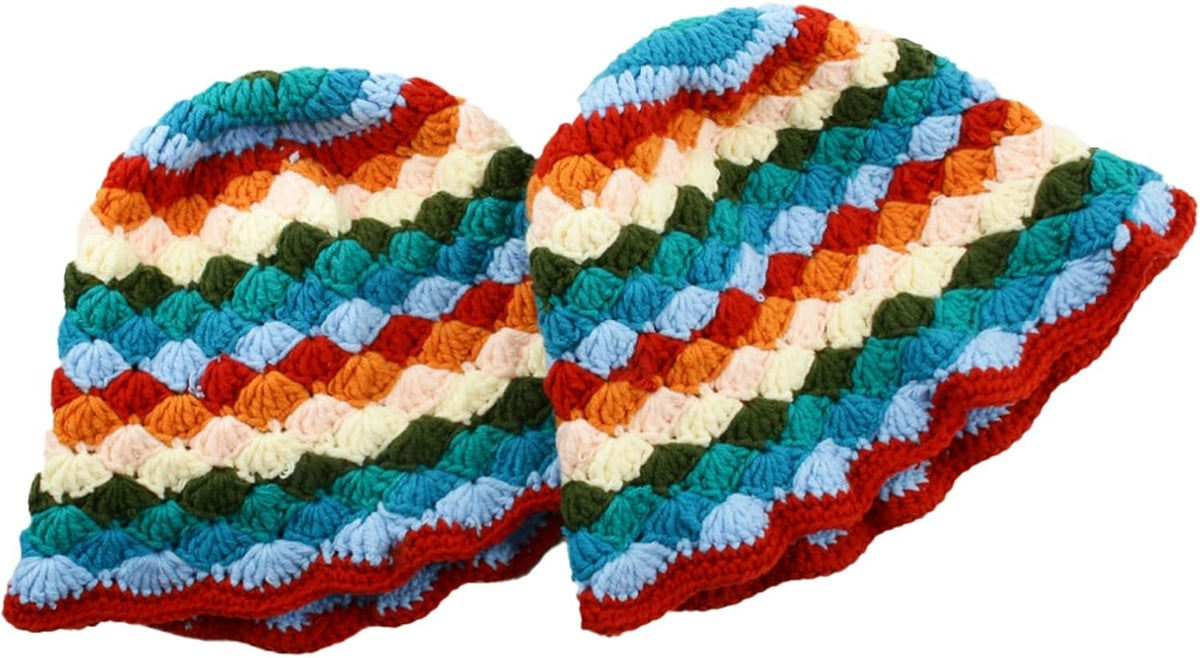 Sombrero de pescador de ganchillo para mujer, diseño floral, de mod...
