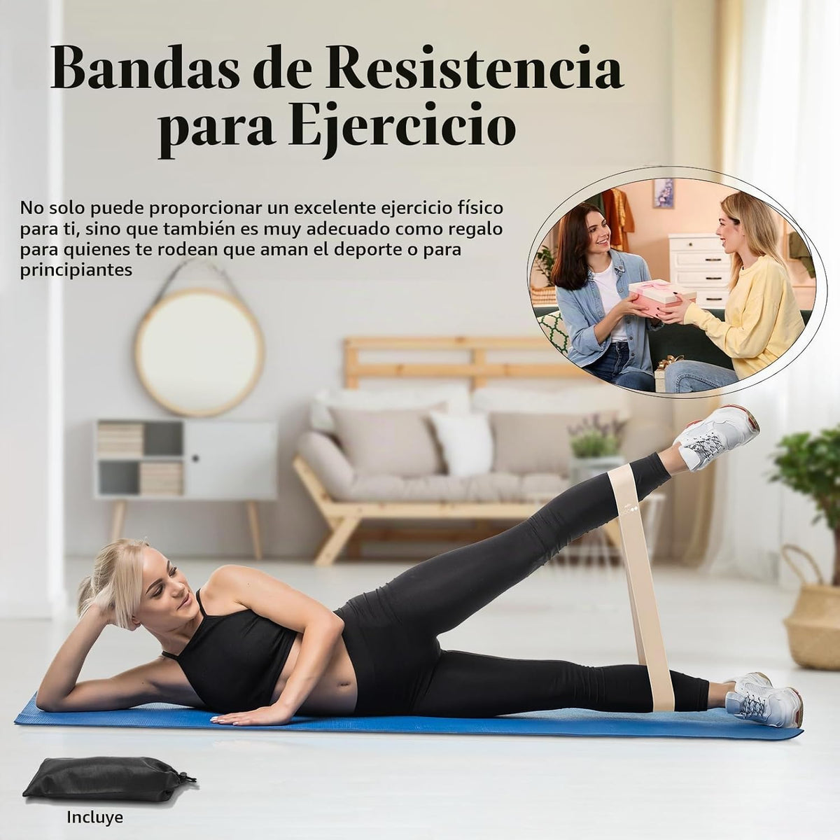 Bandas de Resistencia para Hacer Ejercicio, Bandas elásticas de Eje...