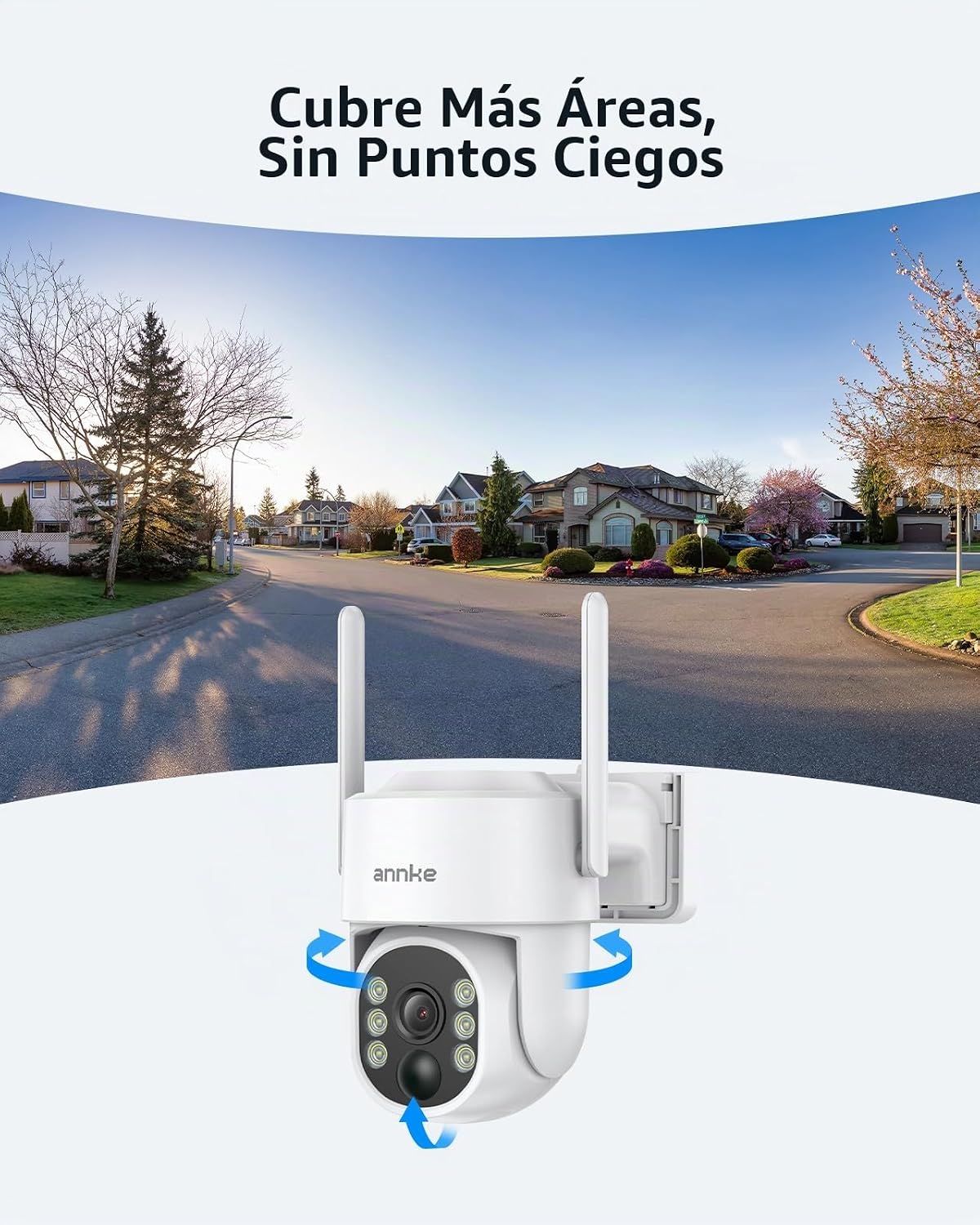 ANNKE Cámara de seguridad solar inalámbrica al aire libre, cámara 2...