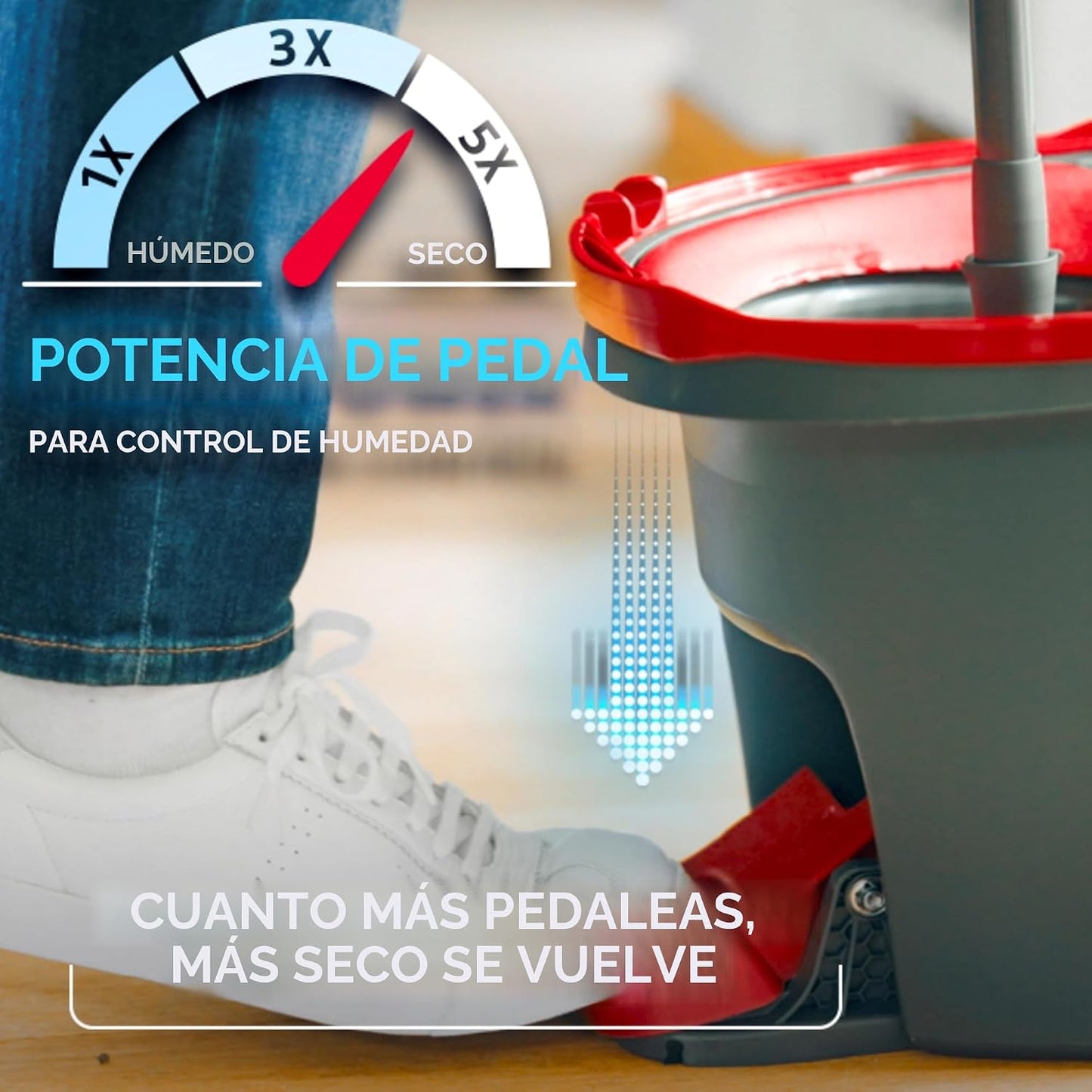 O-Cedar - Sistema de limpieza de pisos, trapeador giratorio de escu...