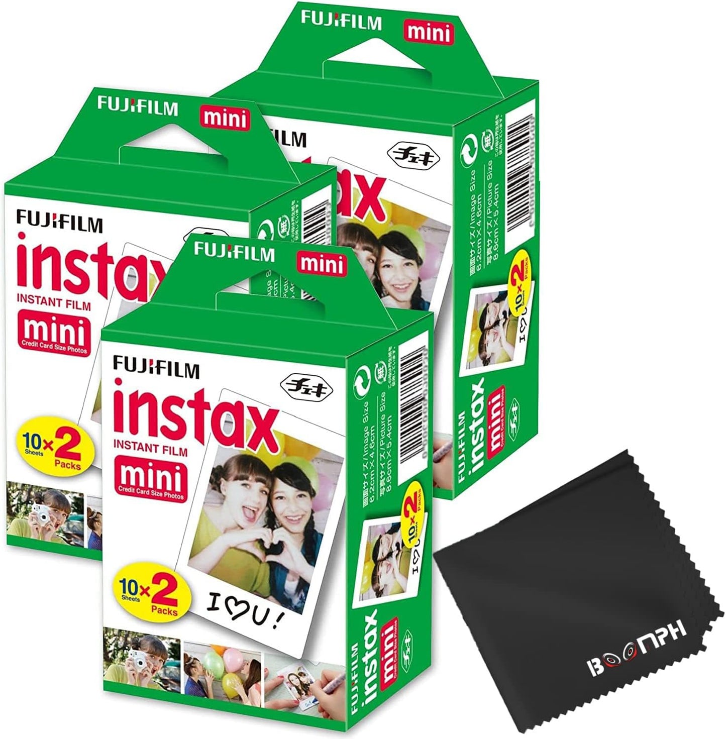 Fujifilm Película Instax Mini para cámara instantánea: 60 tomas en...