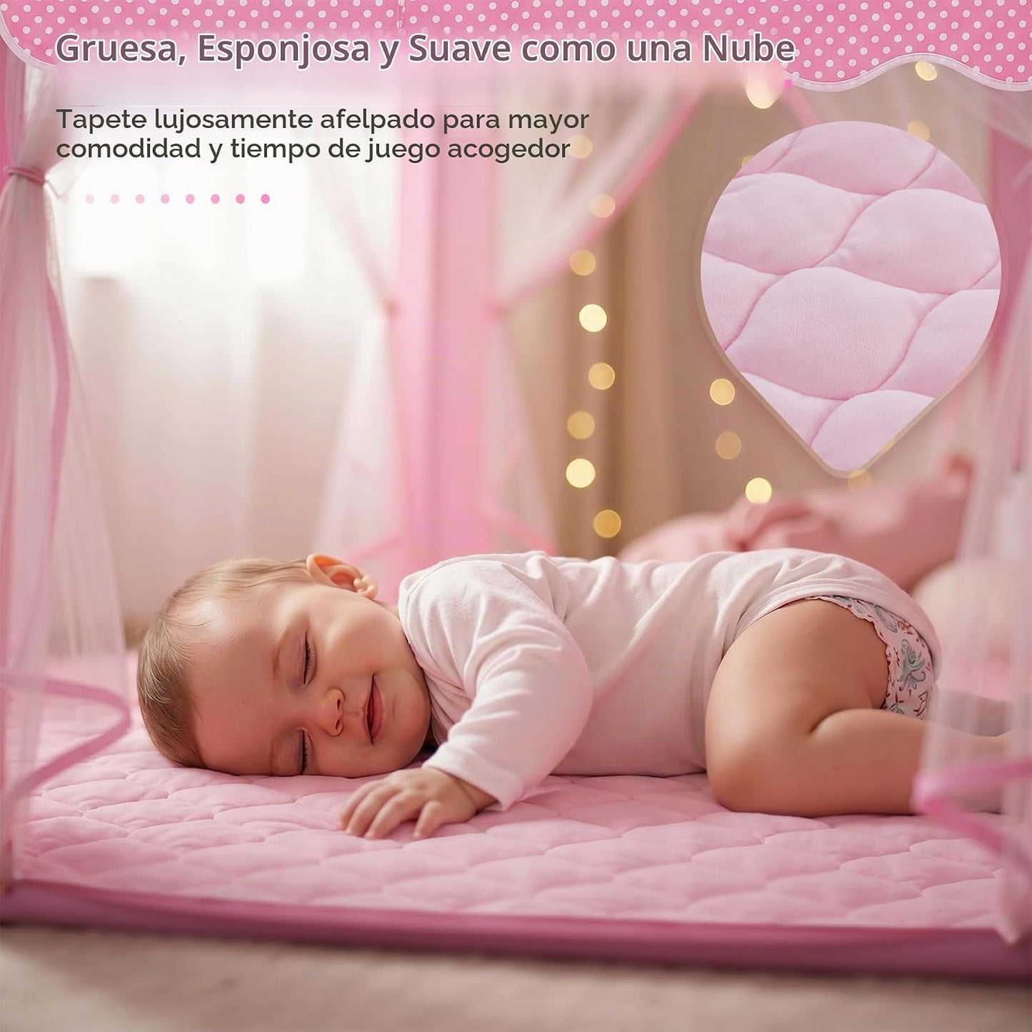 Monobeach Tienda de campaña de princesa para niños: con alfombrilla...