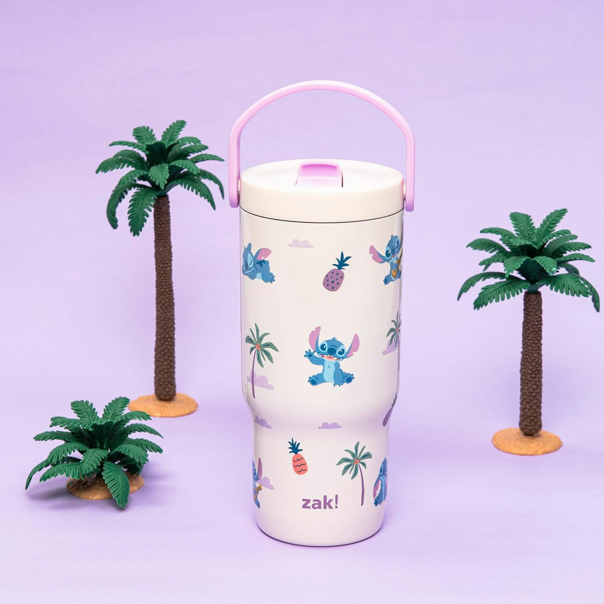 Zak Designs Disney Siply Sutton - Vaso para la escuela o viajes, bo...