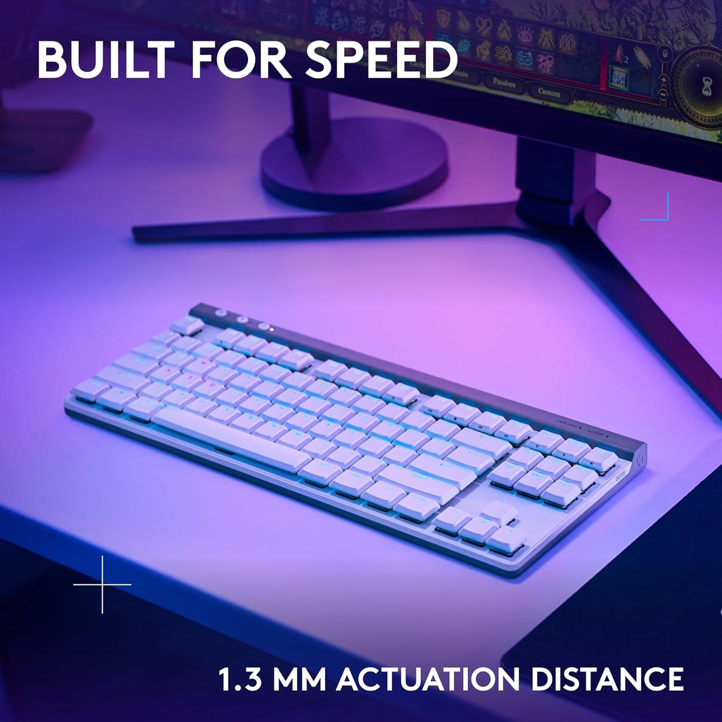 Logitech G515 Teclado inalámbrico para juegos TKL, LIGHTSYNC RGB, d...