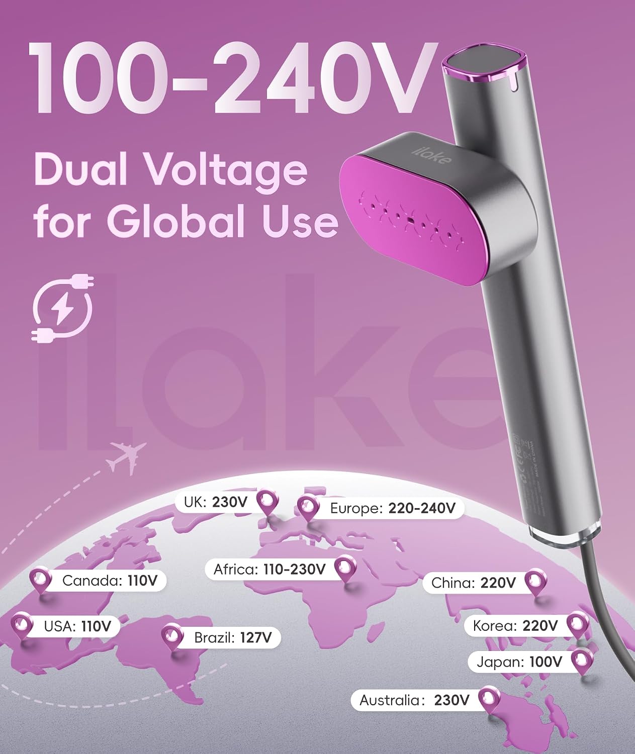 Vaporizador para ropa, vaporizador portátil de 1000 W, tamaño de vi...