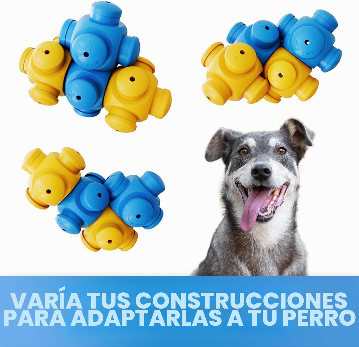 Juguetes de rompecabezas para perros inteligentes, interactivos, ro...