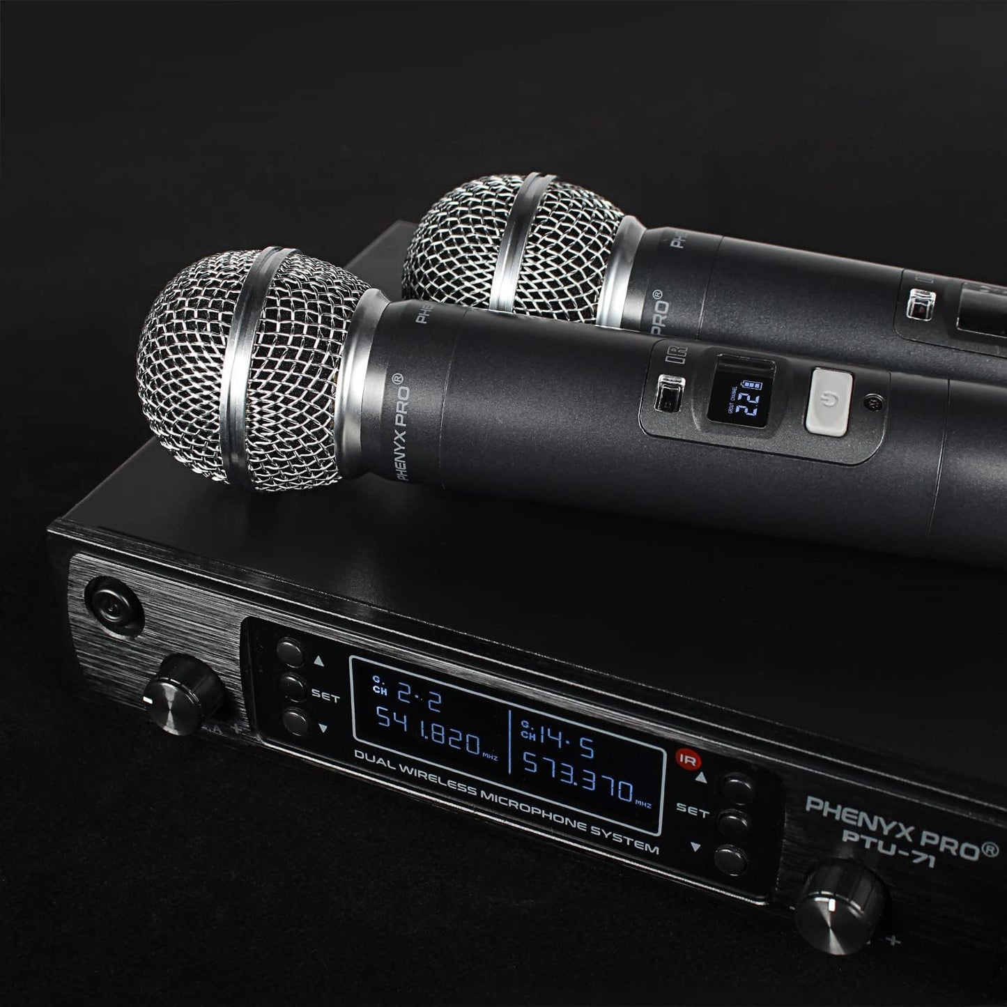 Phenyx Pro Sistema de micrófono inalámbrico, micrófonos inalámbrico...