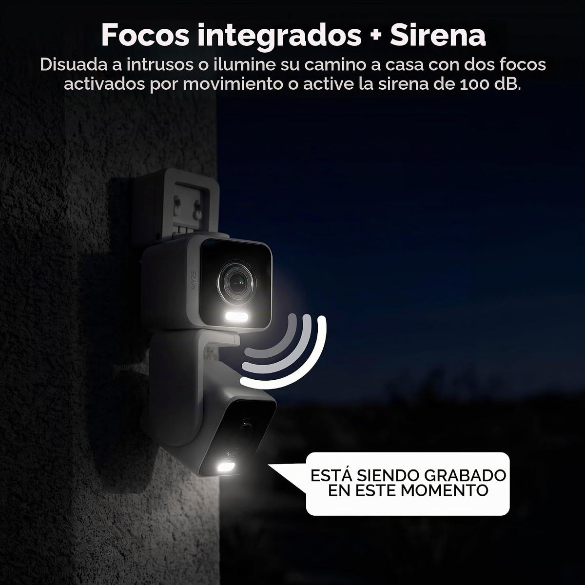 WYZE Duo Cam Pan IP65 2K 360° Pan\/Tilt Cámara de seguridad intelig...