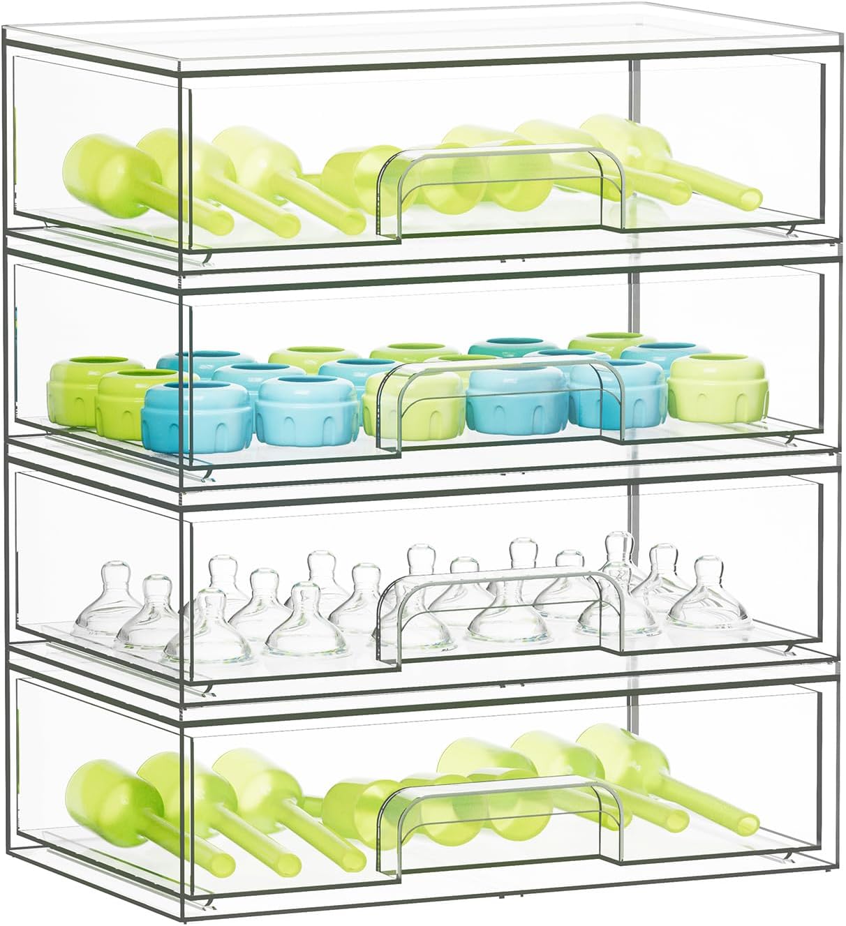 SpaceAid Organizador de almacenamiento de botellas para bebé, conte...