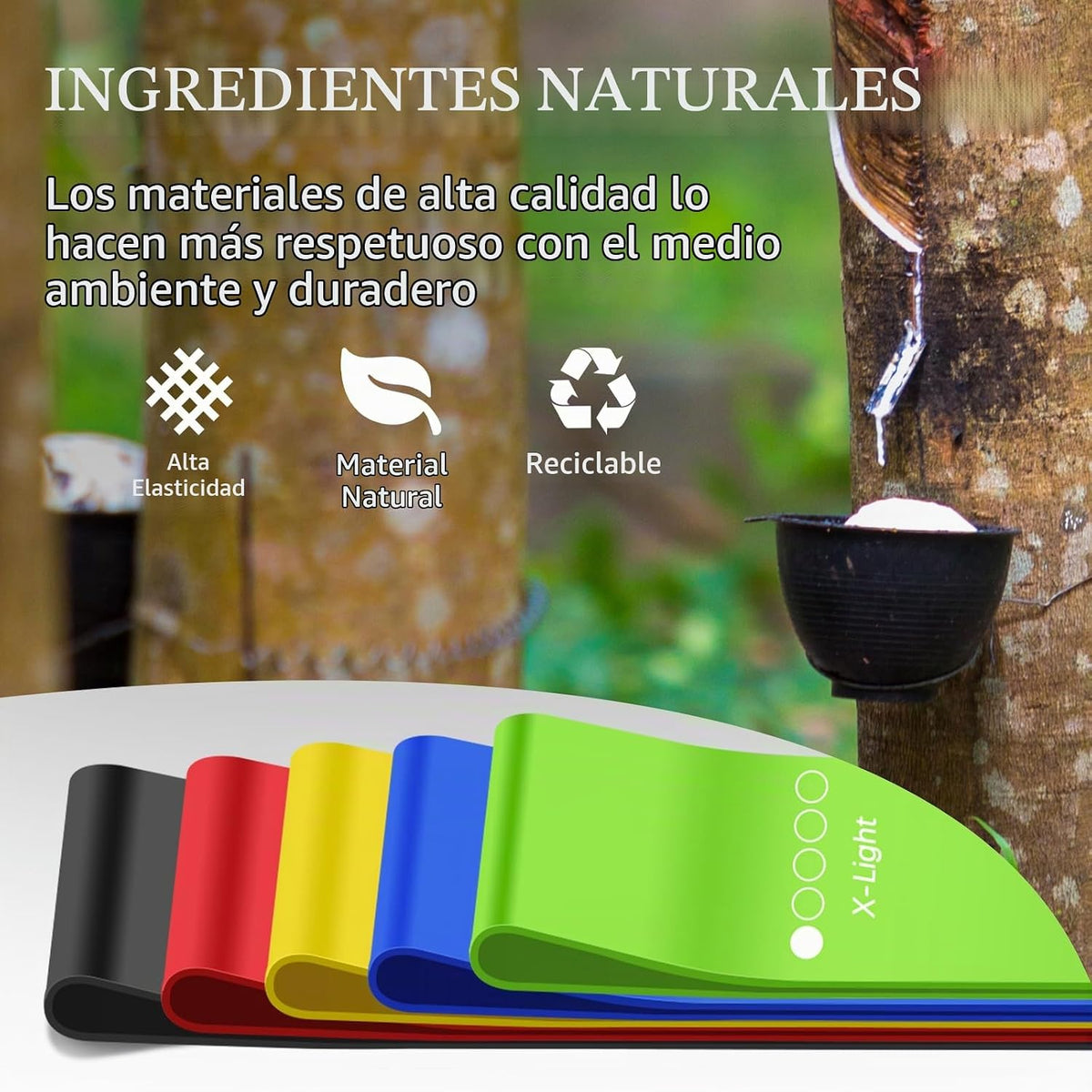 Bandas de Resistencia para Hacer Ejercicio, Bandas elásticas de Eje...