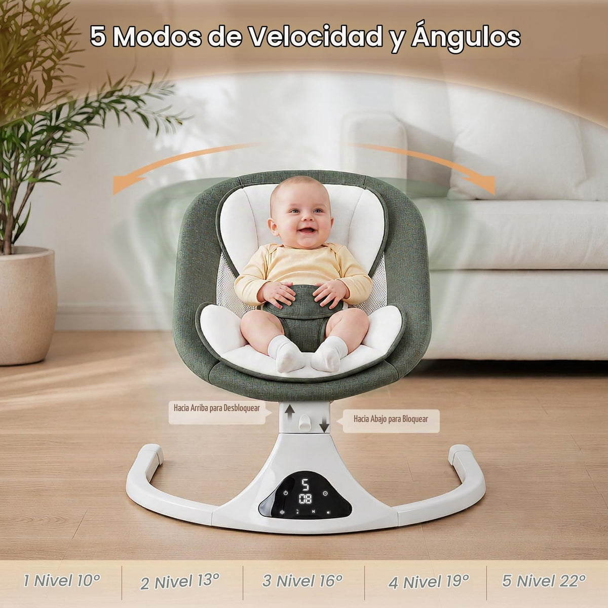 Columpio para bebés y niños pequeños | Columpio portátil para bebés...
