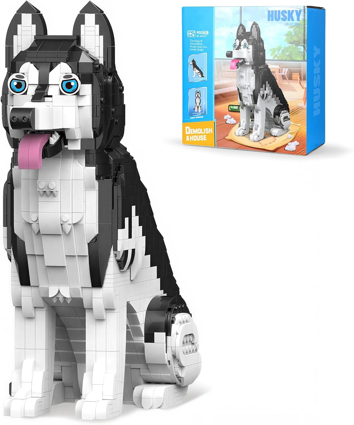 Nicefurn Husky Juego de bloques de construcción, kit de modelo de p...