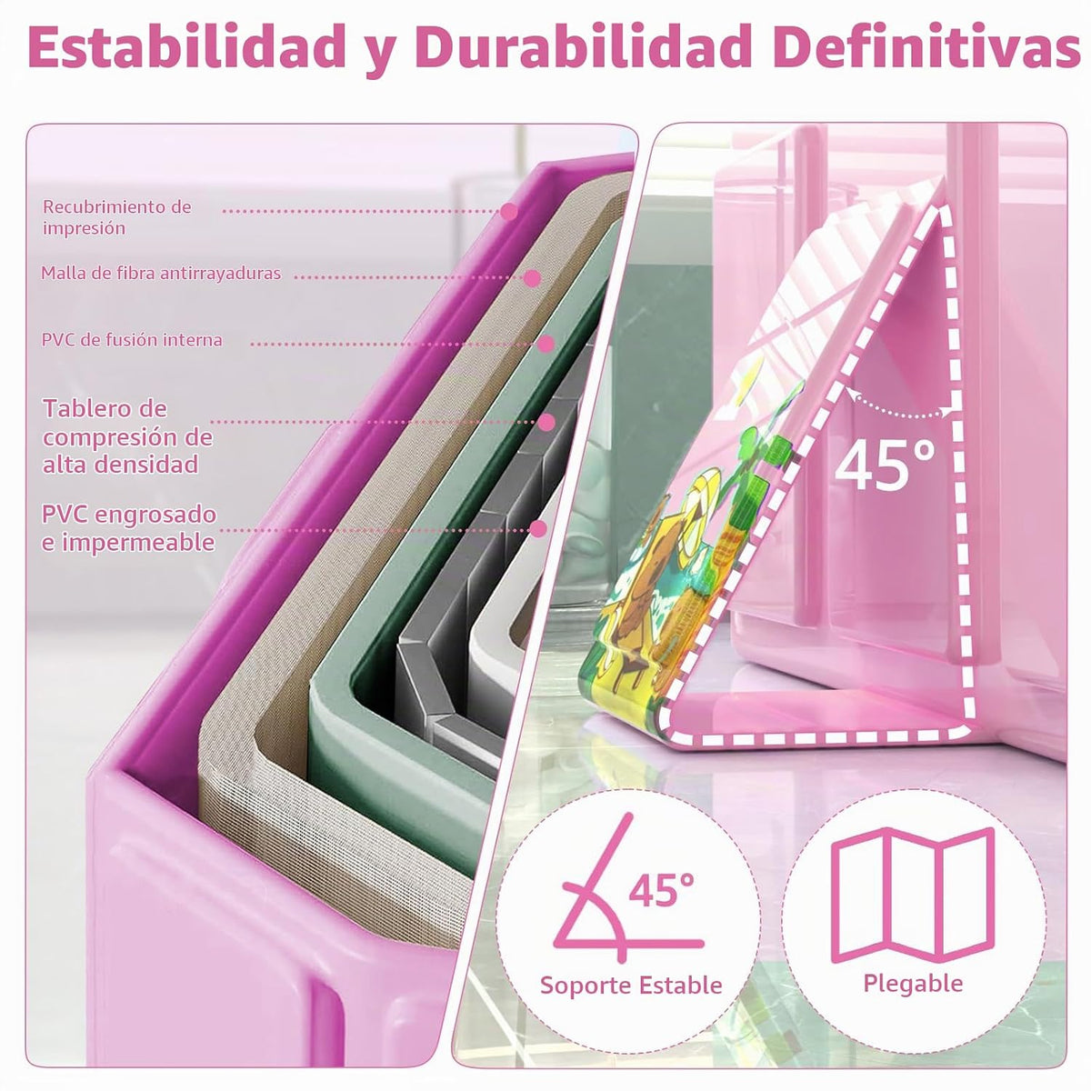 Bañera plegable para bebé, bañera para niños pequeños con tapón de...