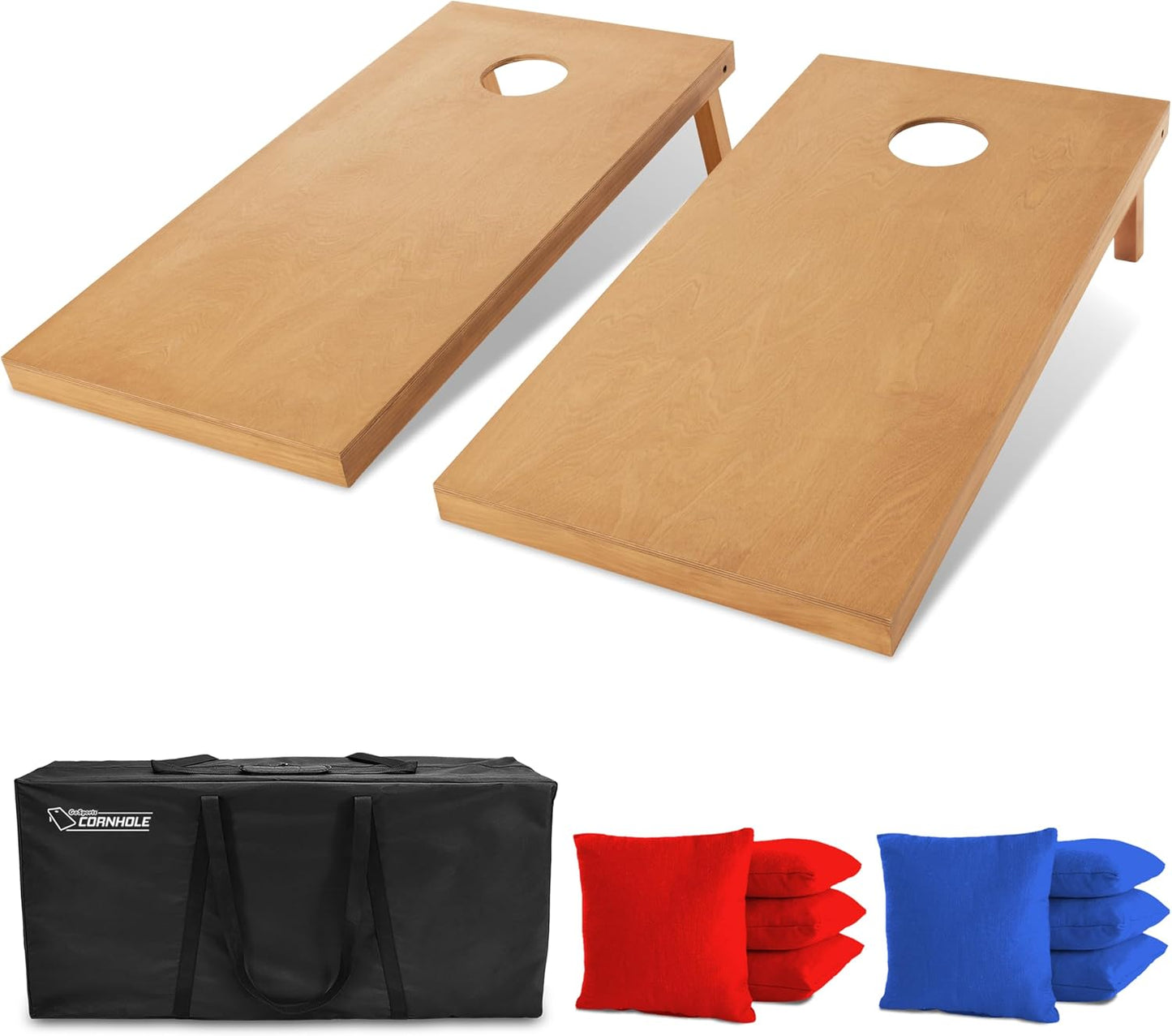 GoSports Juego de tablas de cornhole de madera de tamaño reglamenta...