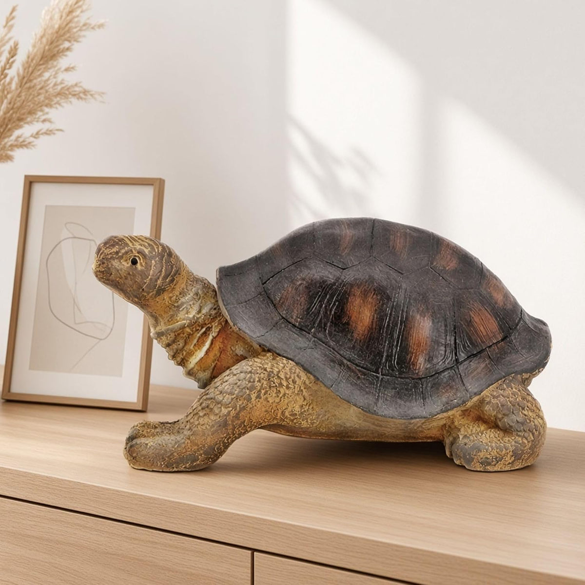 Bellaa Estatuas de jardín de tortugas para decoración del hogar, es...