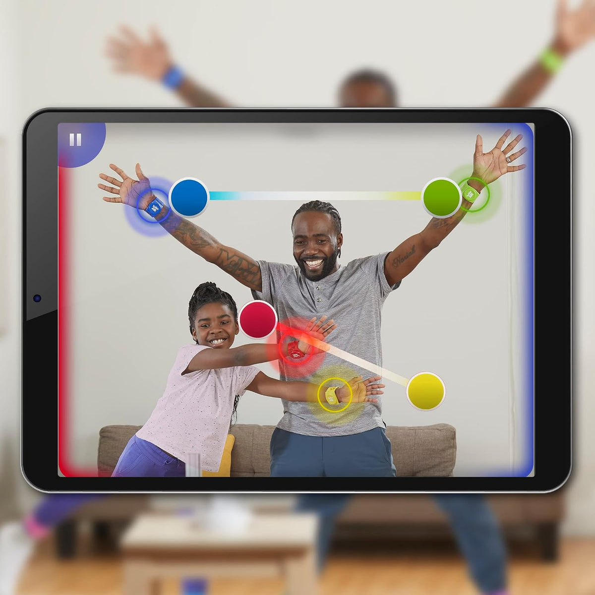 Juego Twister Air | Juego de aplicación AR con bandas para muñecas...
