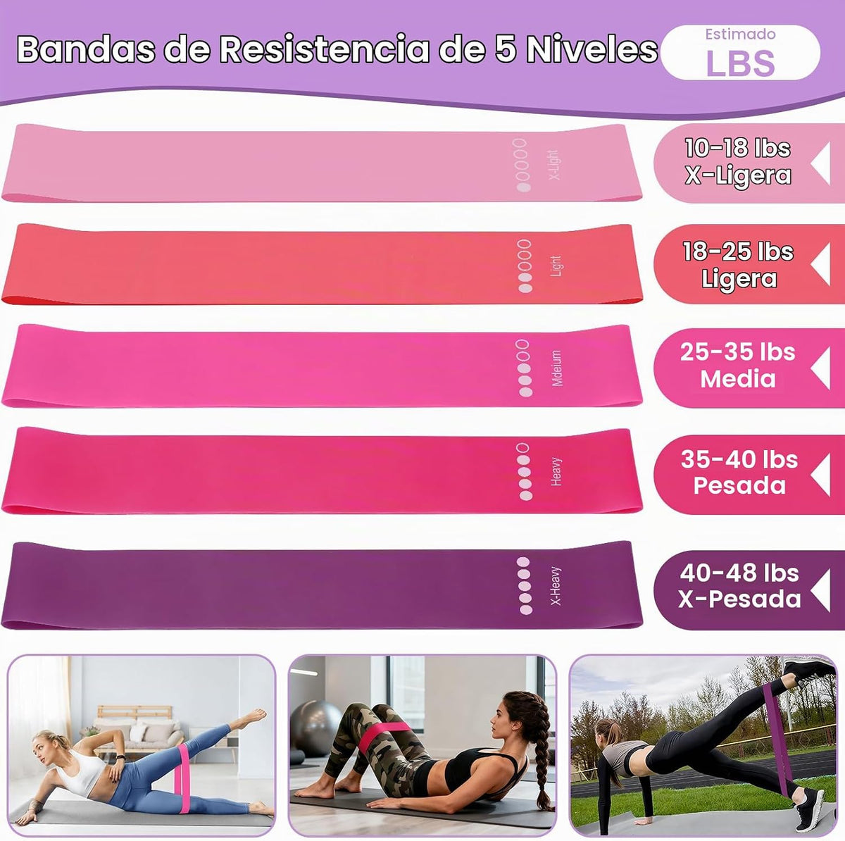 Hoedia Kit de Pilates de 17 Piezas para Mujeres, Equipo de Pilates...