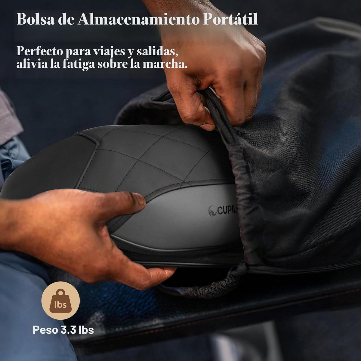 CuPiLo Masajeador de cuello inalámbrico para aliviar el dolor de te...