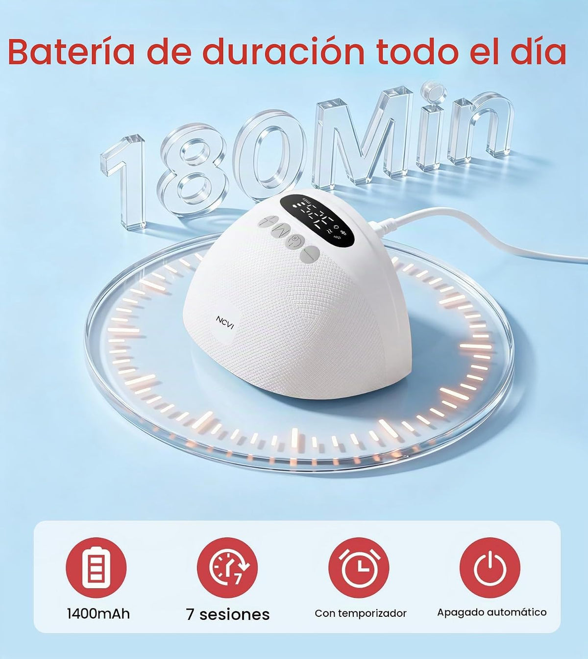 NCVI Extractor de leche manos libres, bomba de lactancia materna po...