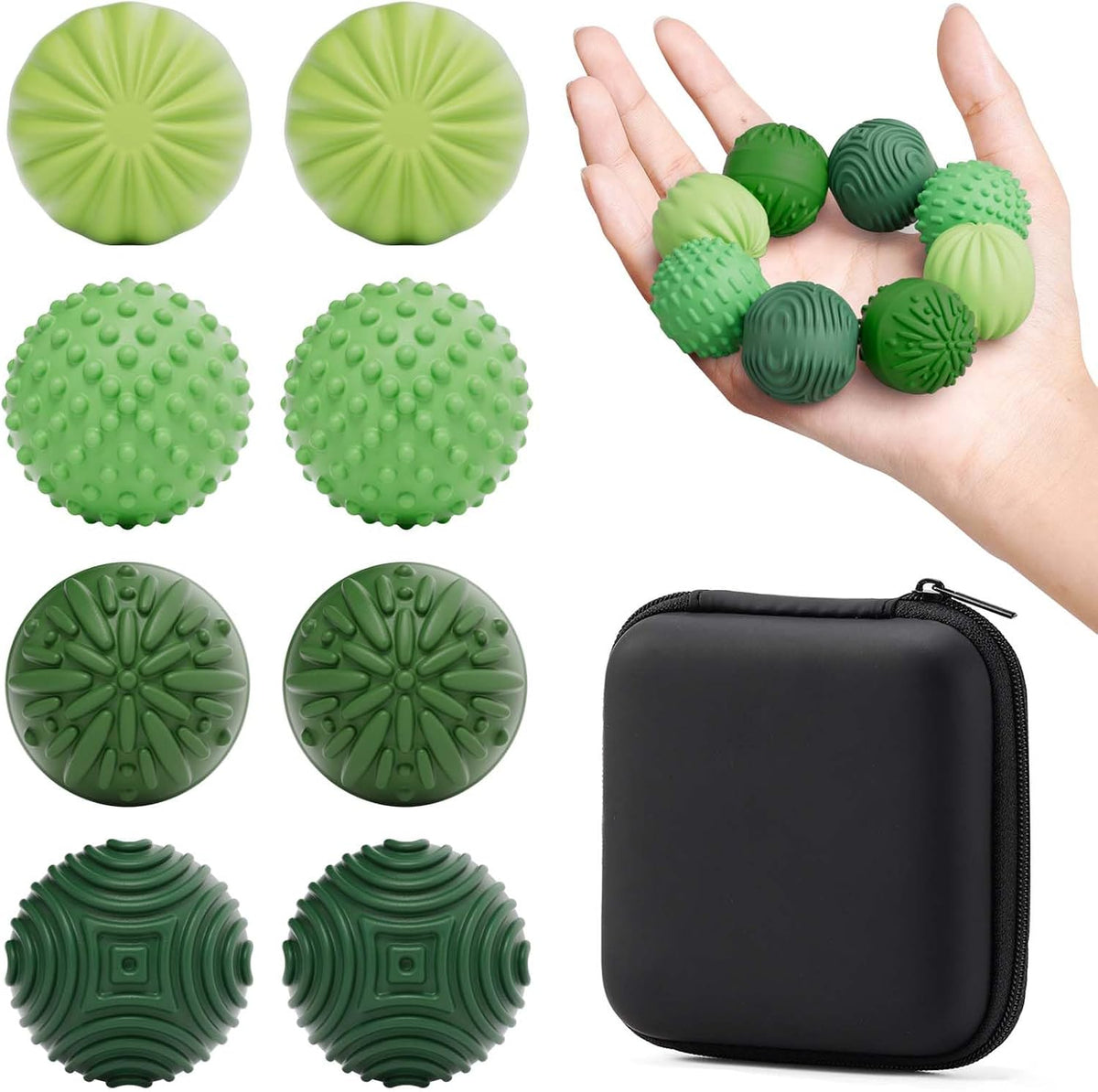 luckdoor Bolas Magnéticas de Silicona Juguetes Fidget para Adultos...