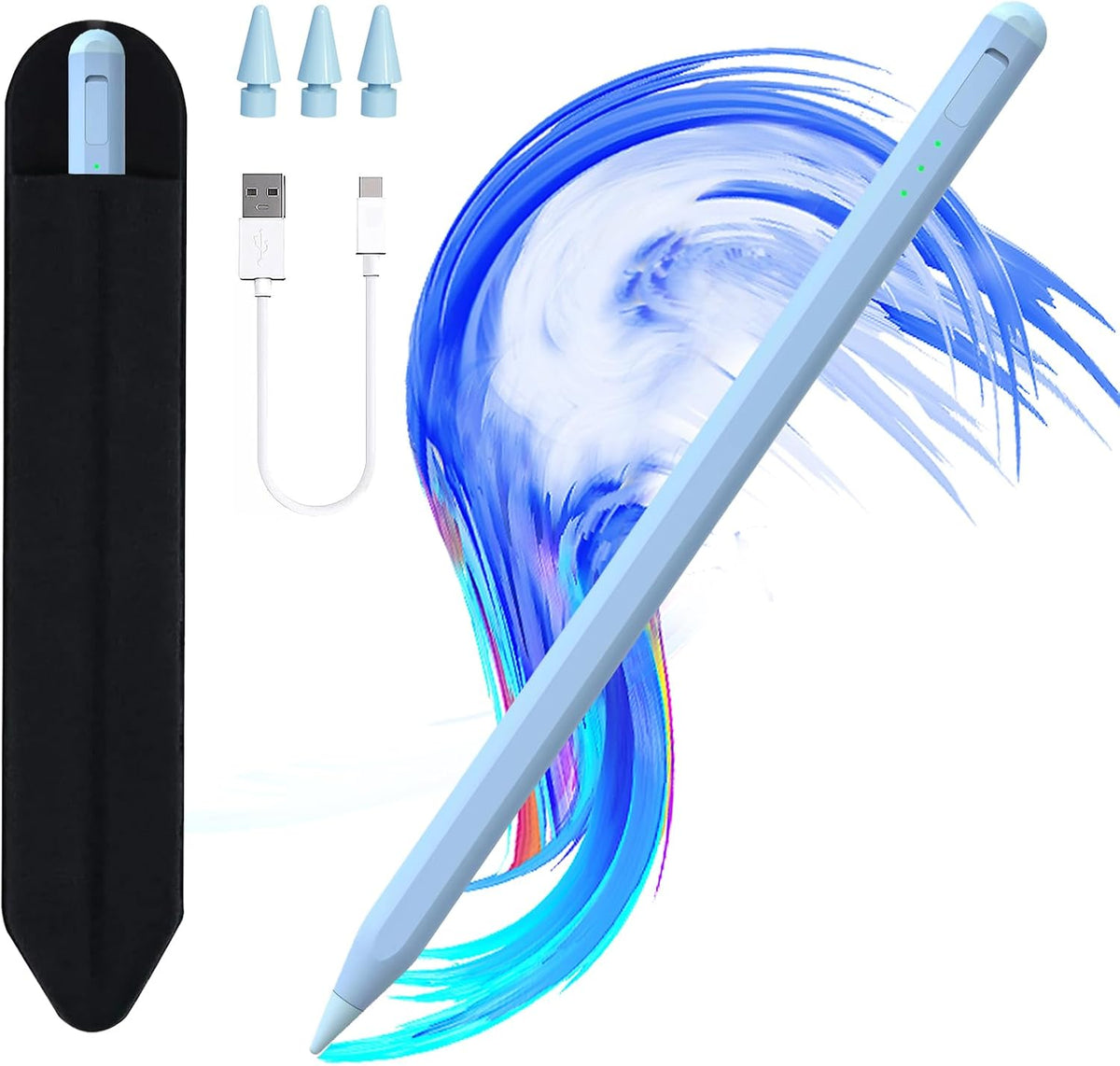 Pluma táctil para iPad 11 y 10ª generación, carga 14 minutos más rá...