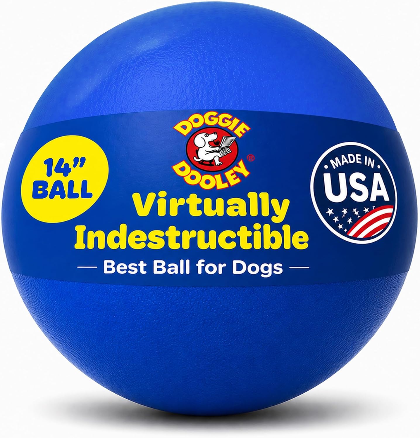 Doggie Dooley Pelota para perro prácticamente indestructible, jugue...