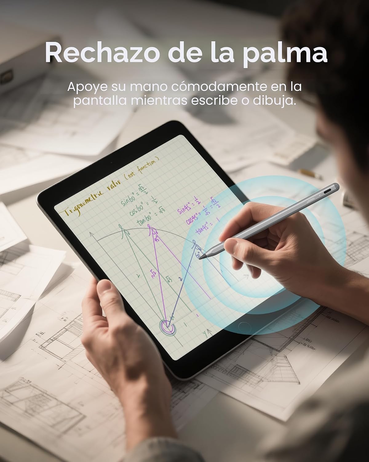 Metapen Lápiz A8 para Apple iPad 2018-2025, (carga 2 veces más rápi...
