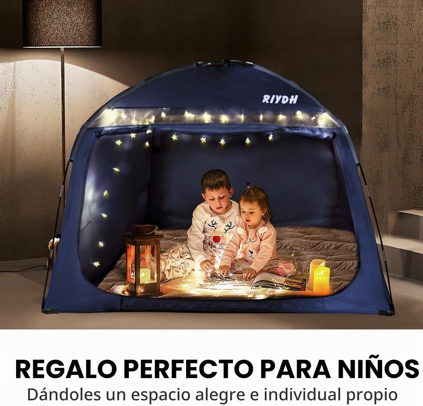 RIYDH Tienda de campaña para cama, toldo transpirable 100% para adu...