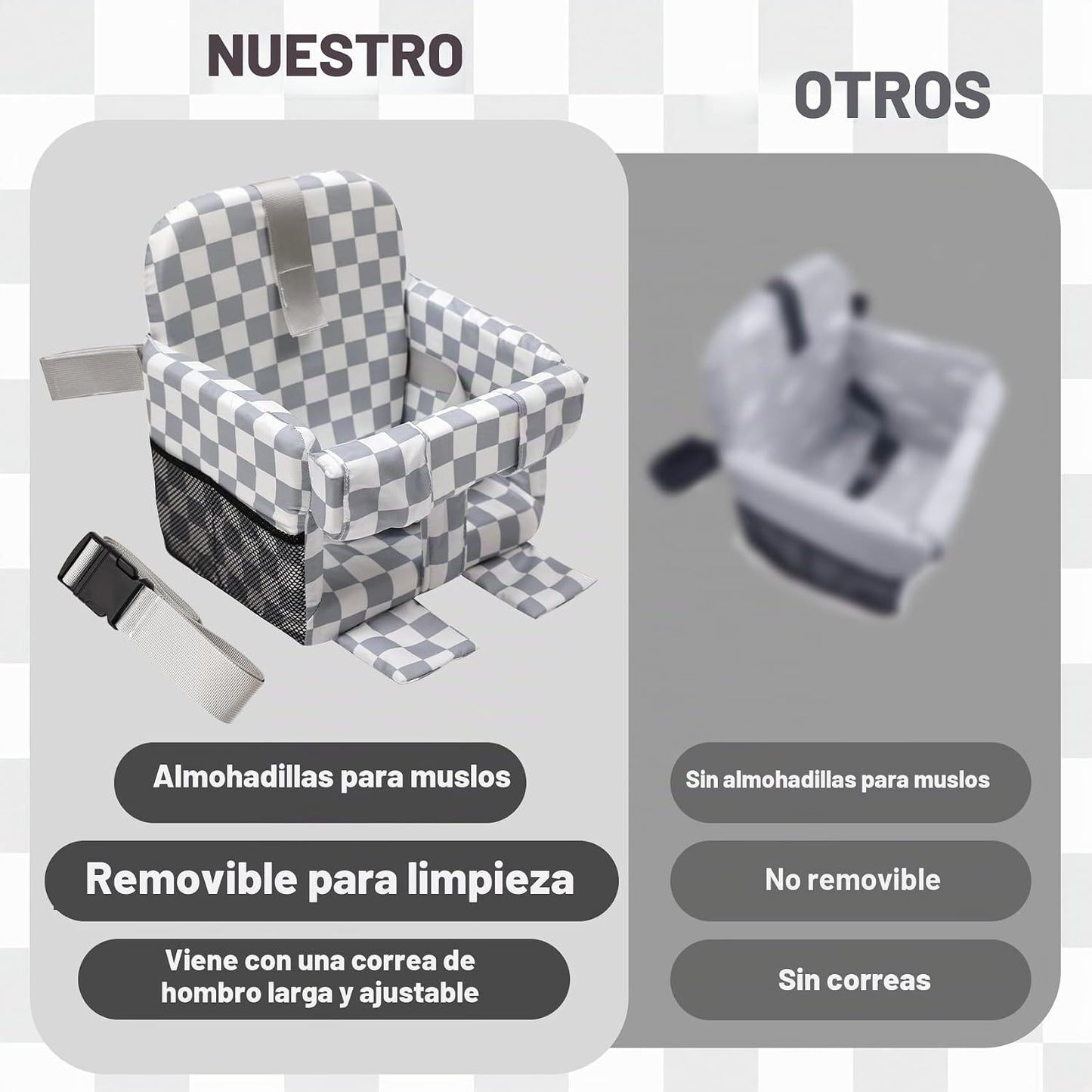Funda de asiento de carrito de compras para bebé niña y niño, funda...
