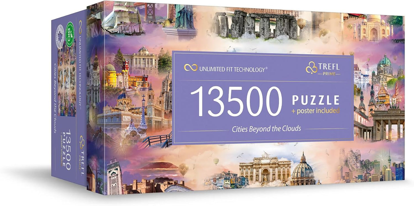 Trefl Cities Beyond The Clouds 13500 Rompecabezas Prime 78"x54&...