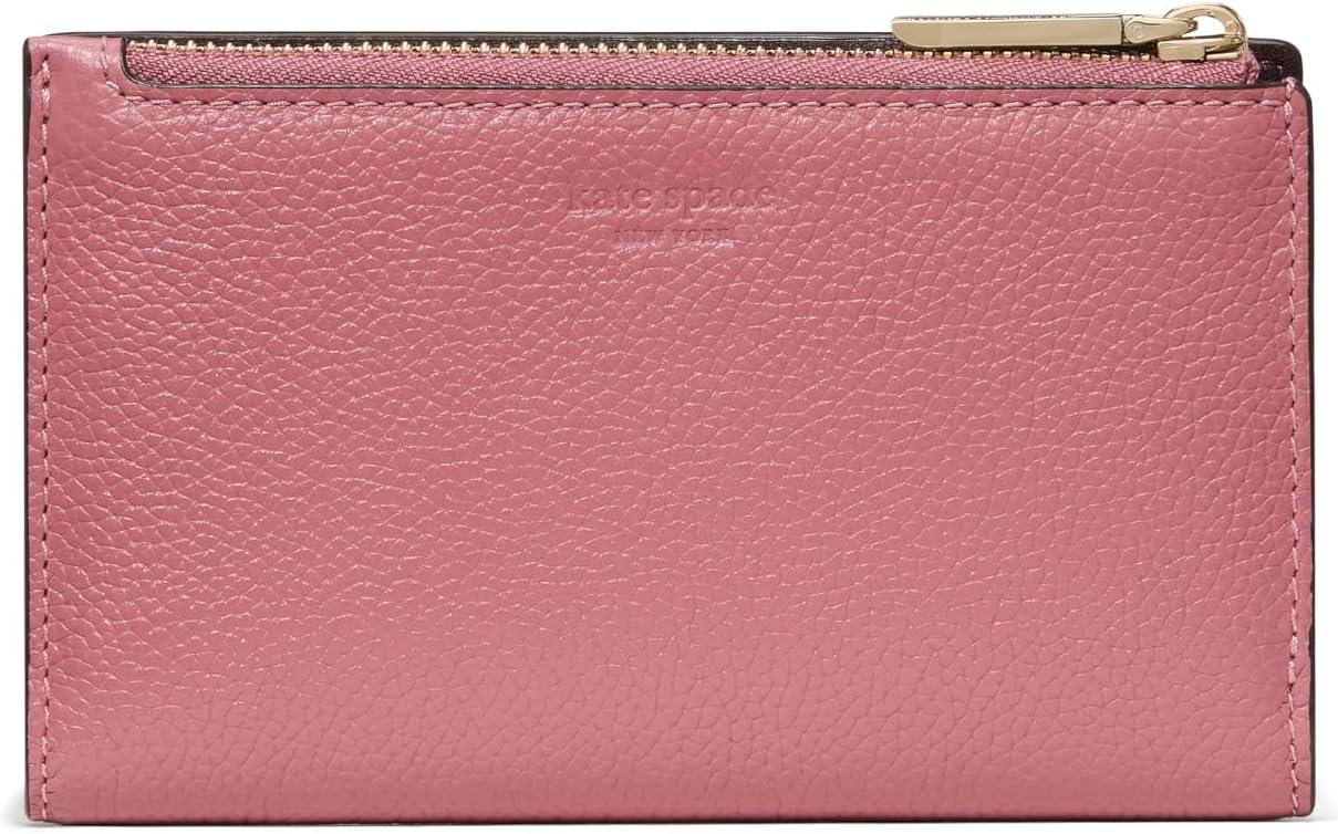 kate spade new york Cartera plegable de cuero con guijarros Deco, P...