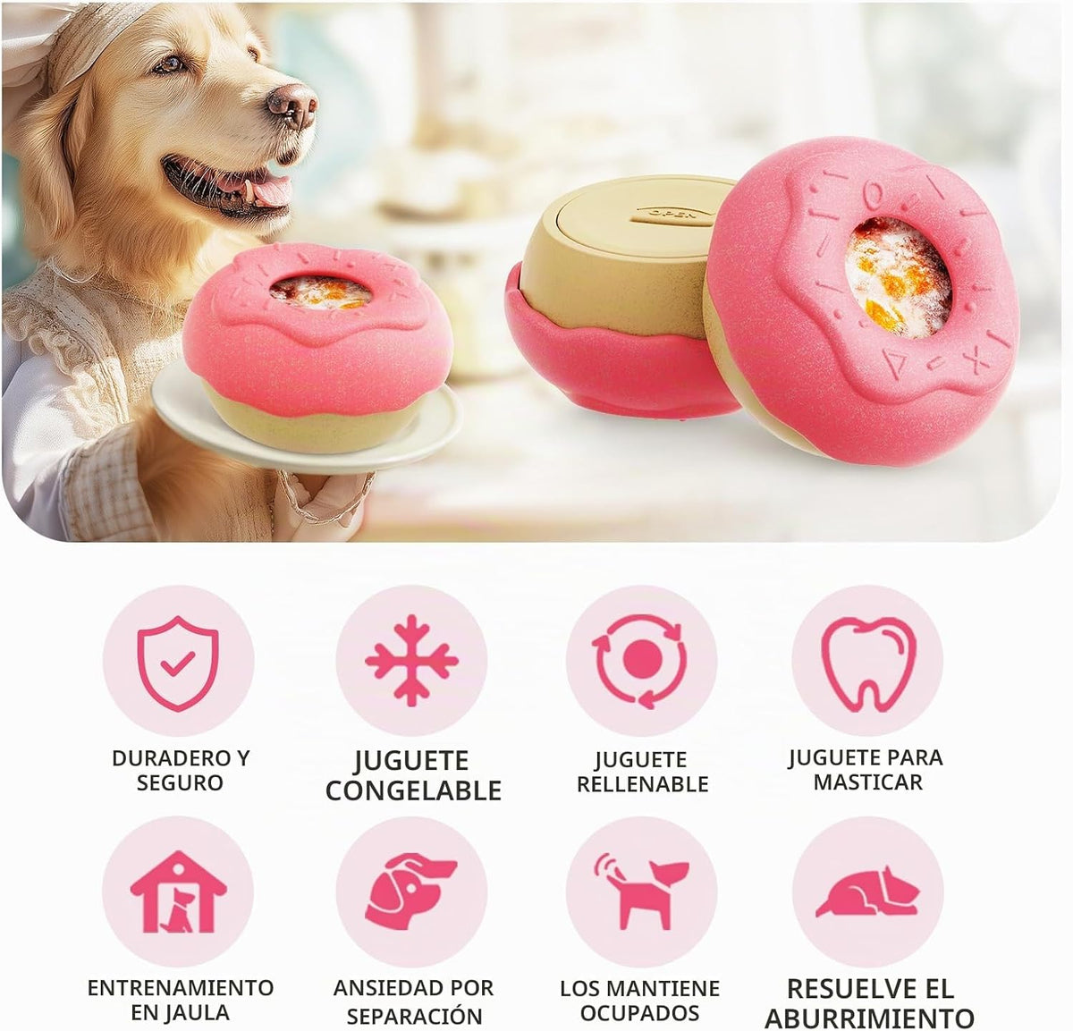 Monotre Juguete masticable para perros para masticadores agresivos,...