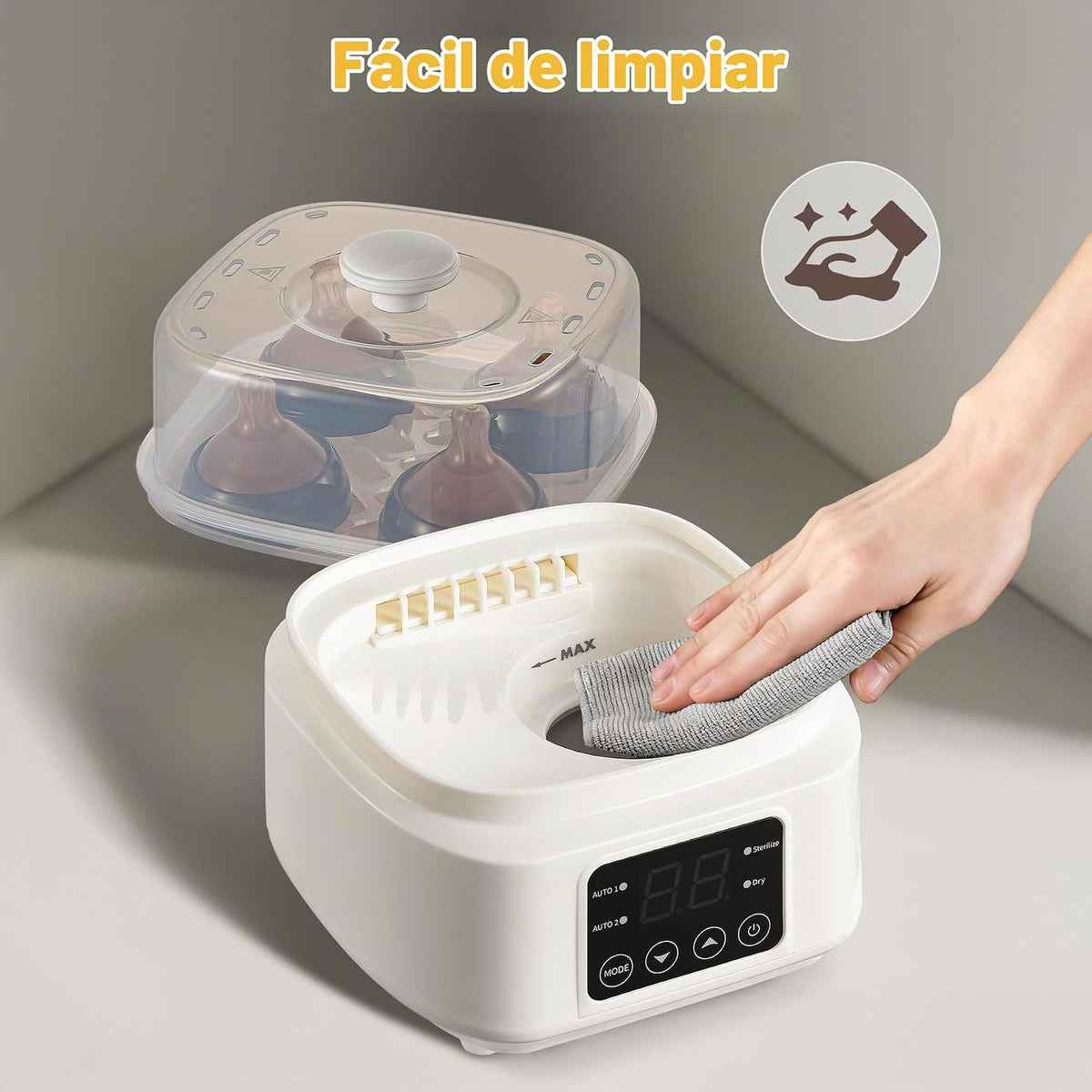 Vaporizador y Secador de Biberones: 8 en 1 Eléctrico Compacto - Por...