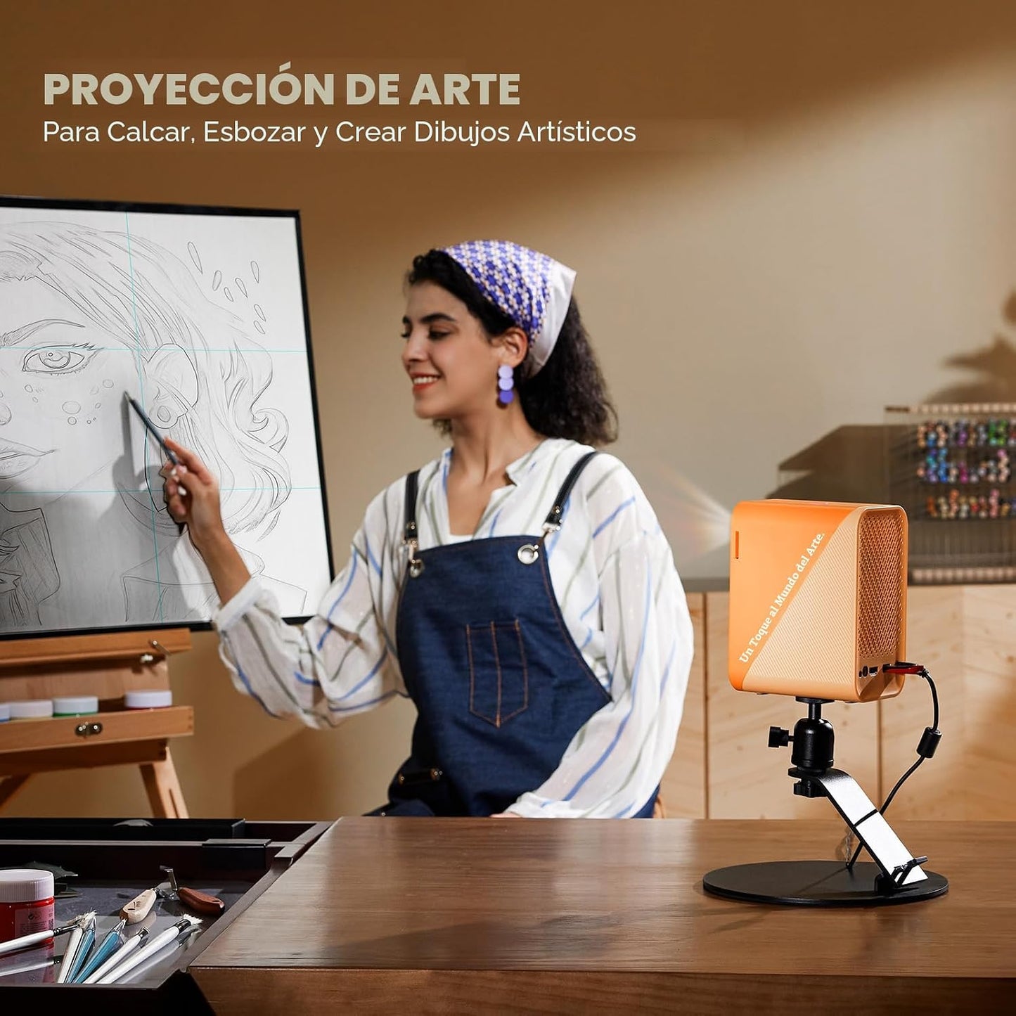 Caydo Proyector de arte P1 con aplicación de dibujo exclusiva para...